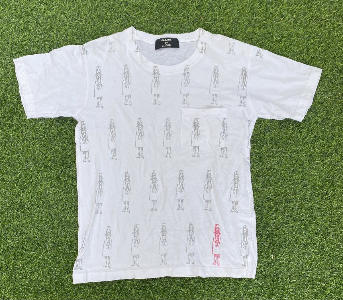 CABANE de ZUCCa 2000s Issey miyake Zucca Soviet Medic handcuffed Medic tee Size US M / EU 48-50 / 2 - 2 Thumbnail