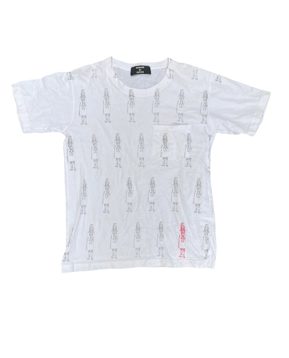 CABANE de ZUCCa 2000s Issey miyake Zucca Soviet Medic handcuffed Medic tee Size US M / EU 48-50 / 2 - 1 Thumbnail