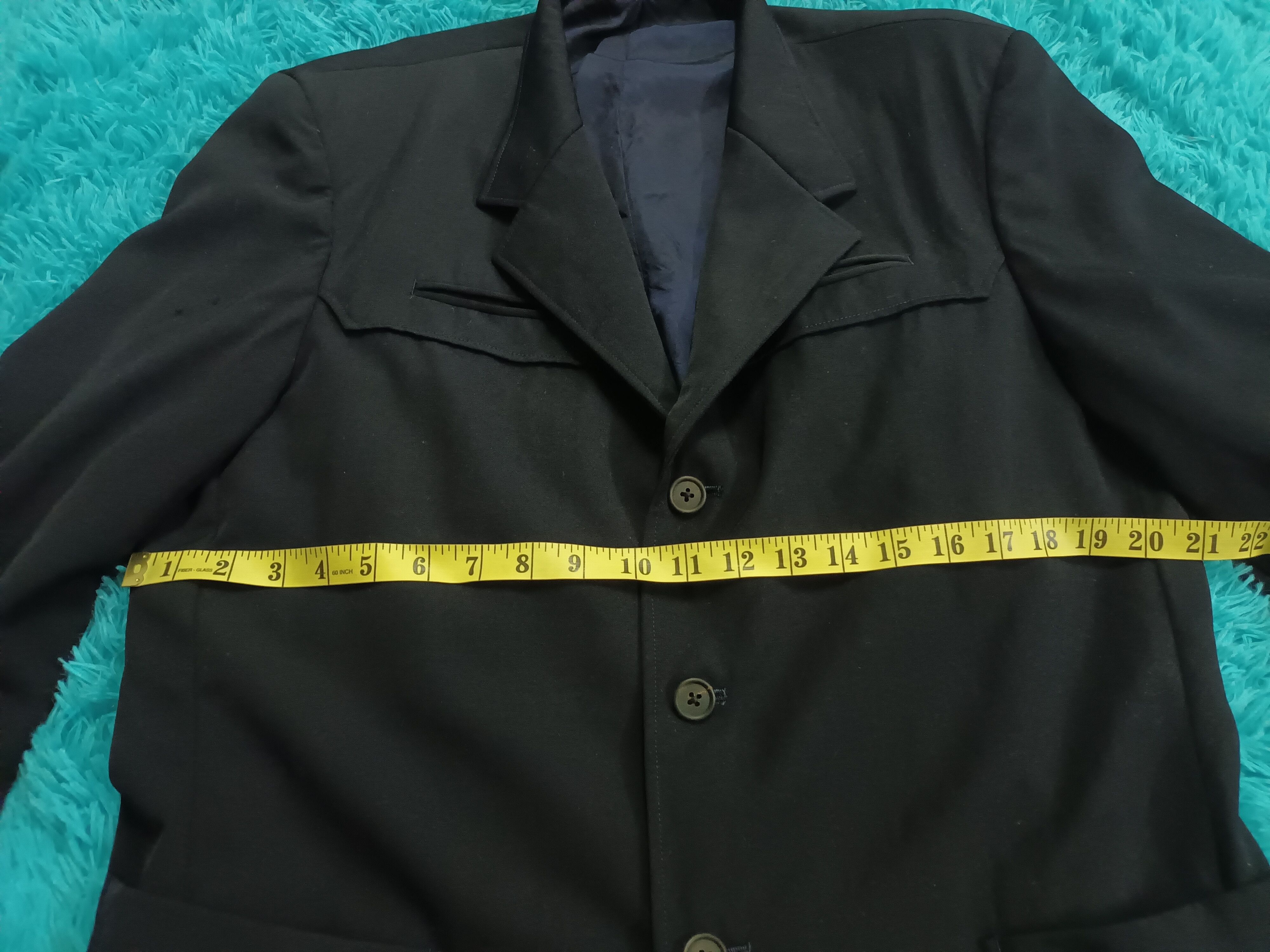 Yohji Yamamoto 🔥YOHJI YAMAMOTO Y'S FOR MEN BLACK BLAZER 🔥 Size 42R - 9 Thumbnail