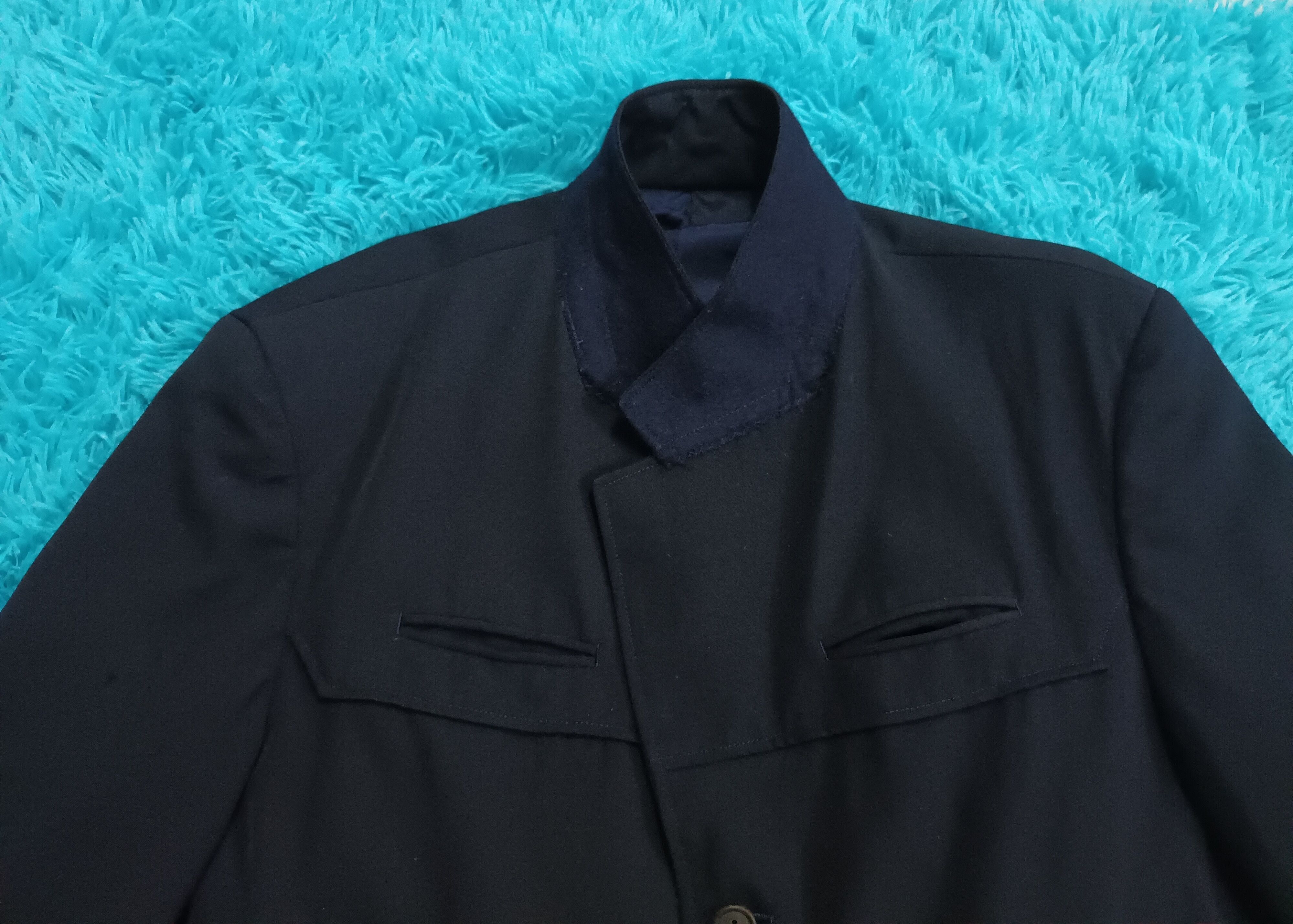 Yohji Yamamoto 🔥YOHJI YAMAMOTO Y'S FOR MEN BLACK BLAZER 🔥 Size 42R - 6 Thumbnail