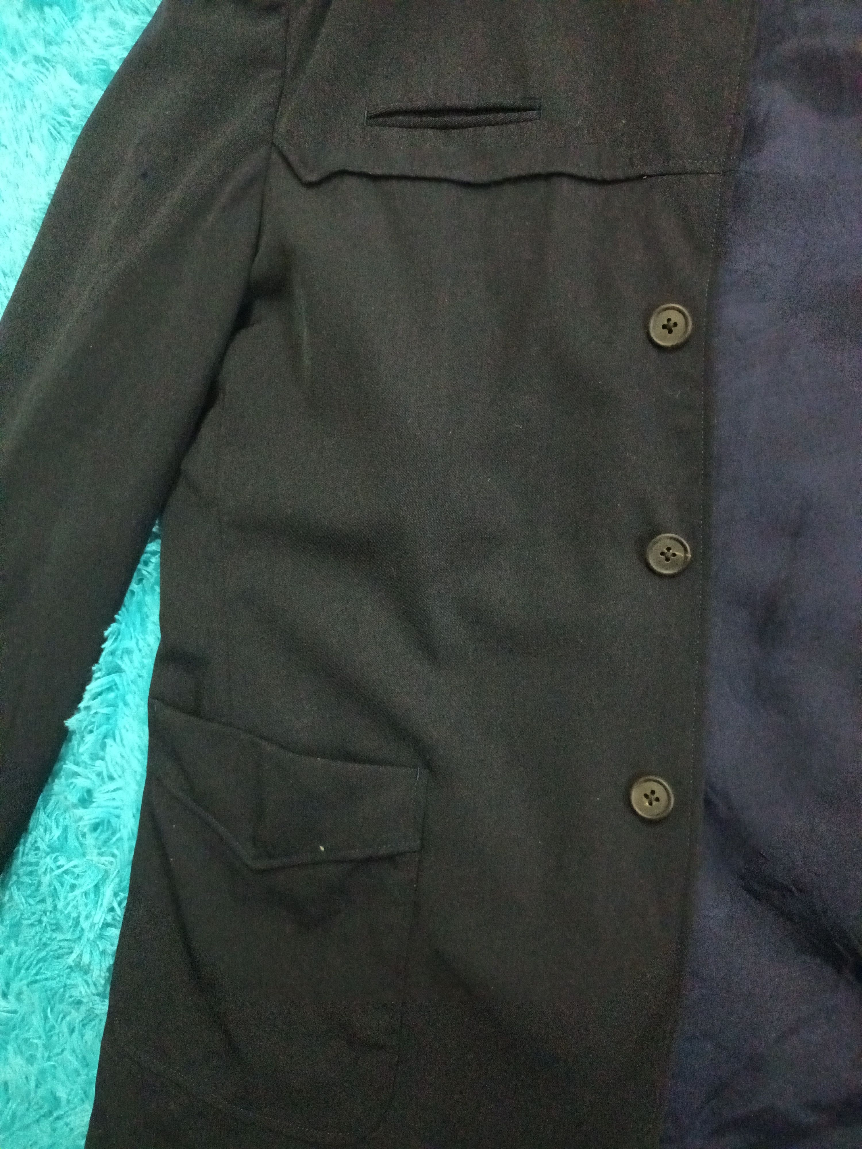 Yohji Yamamoto 🔥YOHJI YAMAMOTO Y'S FOR MEN BLACK BLAZER 🔥 Size 42R - 8 Thumbnail