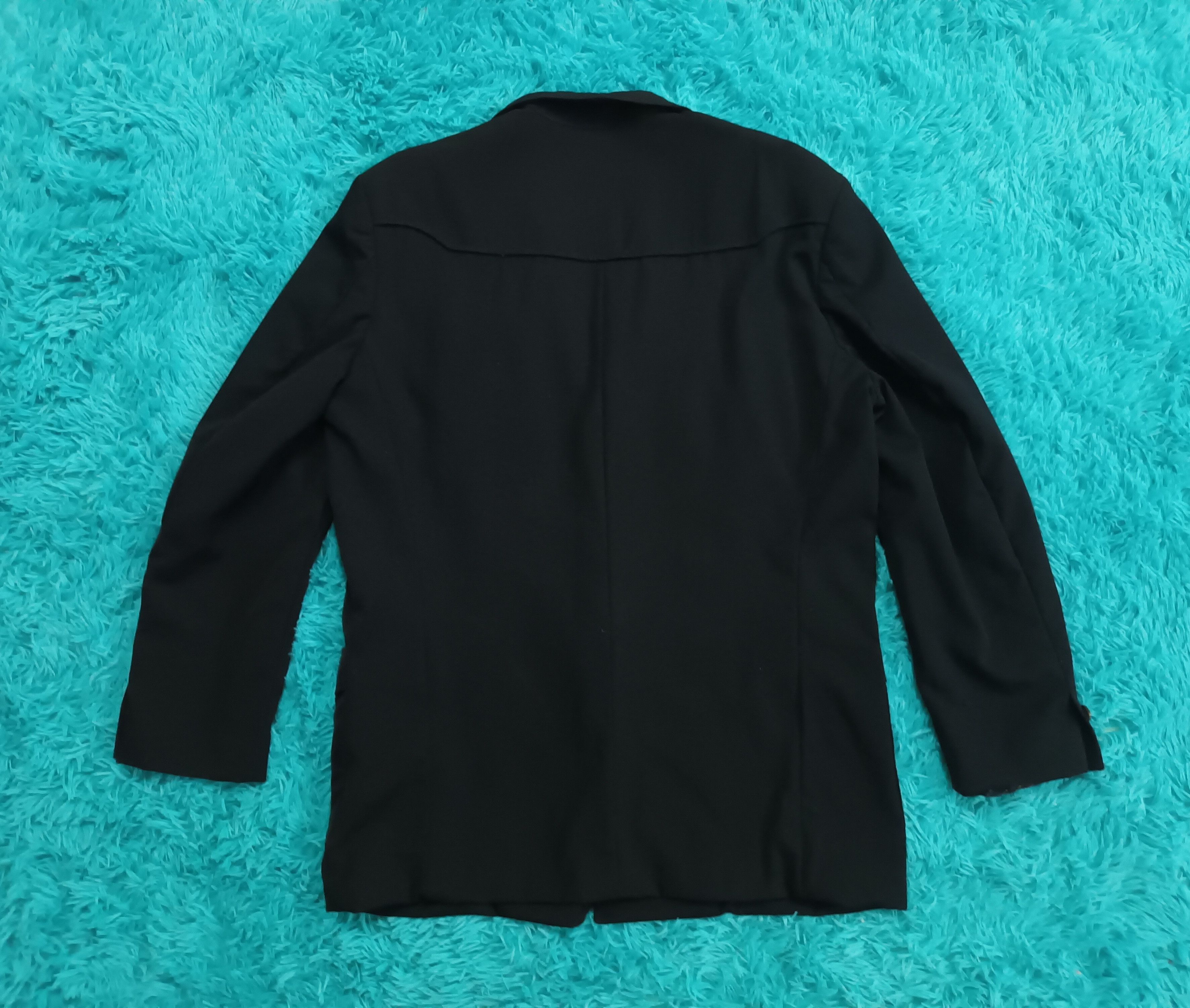 Yohji Yamamoto 🔥YOHJI YAMAMOTO Y'S FOR MEN BLACK BLAZER 🔥 Size 42R - 2 Thumbnail