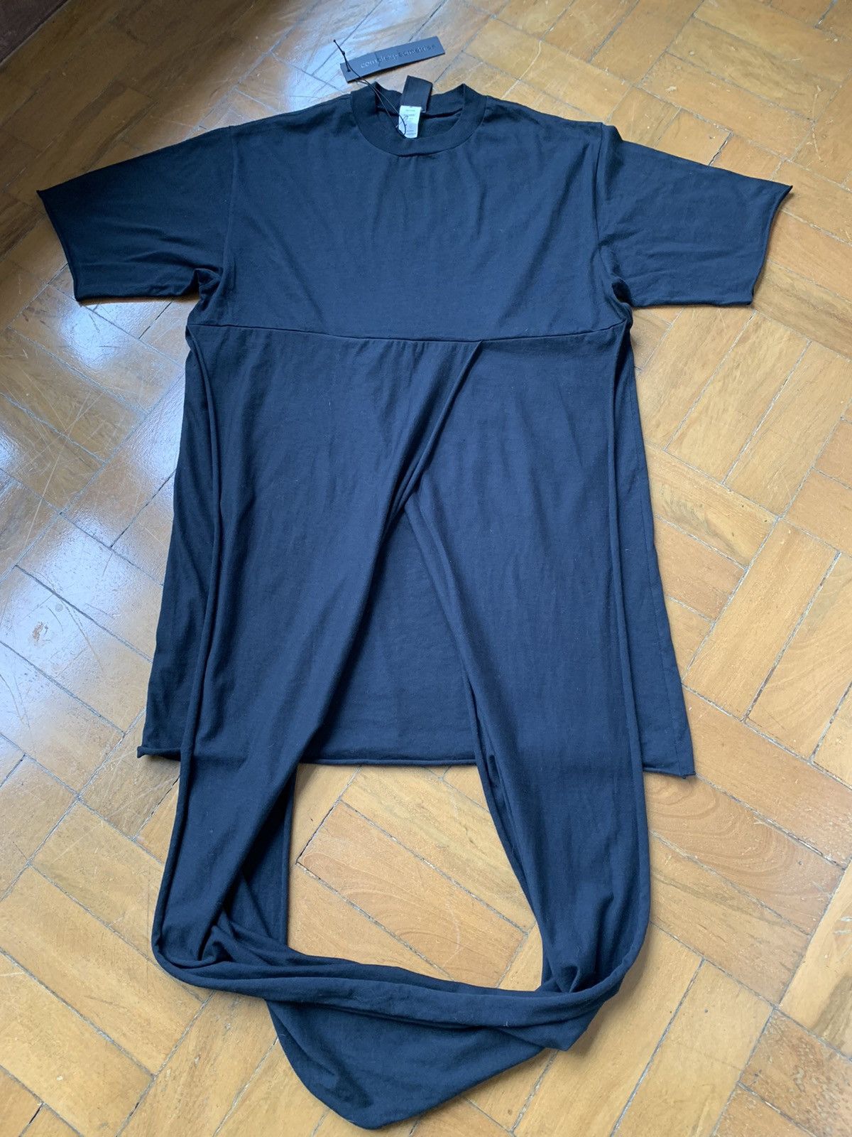 New with tags black drape front tshirt made in Canada
