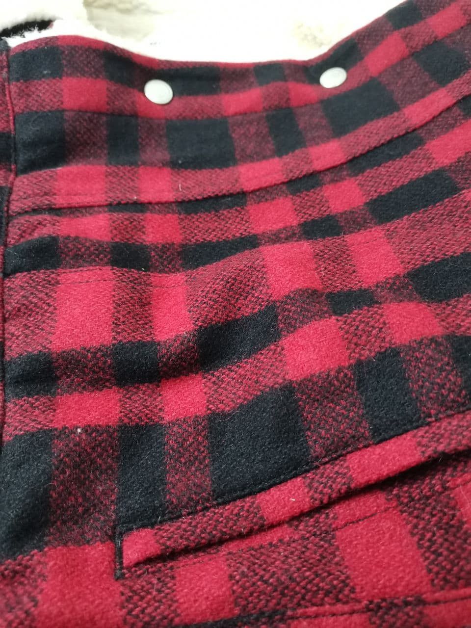 Japanese Brand × Vintage Vintage Moussy Japanase Fur JacketCheckred Punk Size US S / EU 44-46 / 1 - 8 Thumbnail