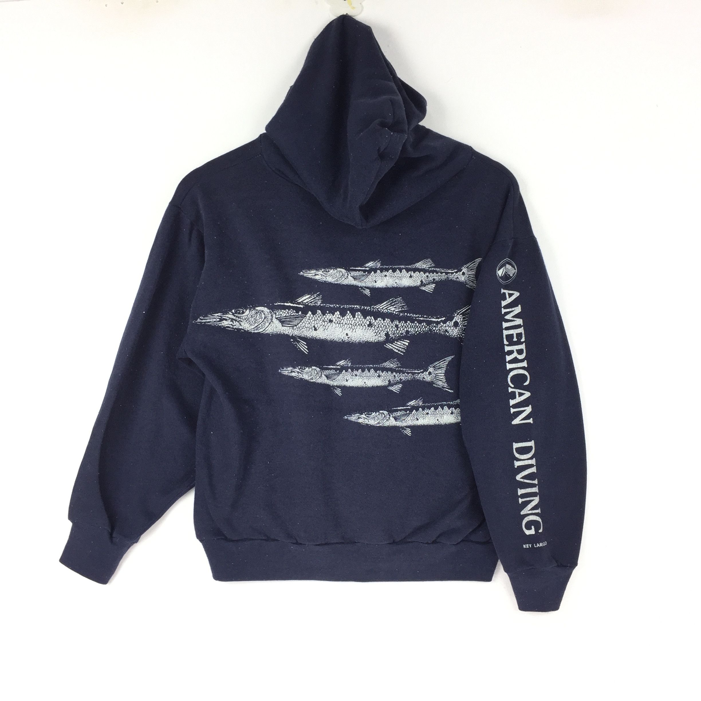 Vintage Vintage American Diving Sea Fishing Hoodie Size US S / EU 44-46 / 1 - 1 Thumbnail