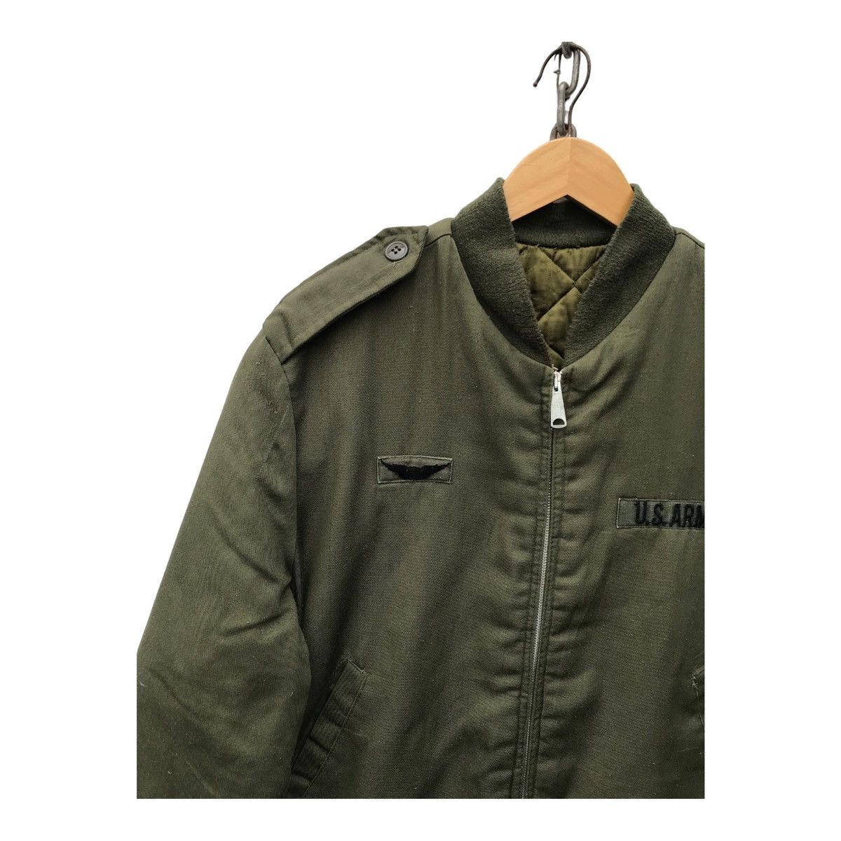 Vintage Vintage US Army Military Simco Zipper Bomber Jacket Size US L / EU 52-54 / 3 - 2 Thumbnail