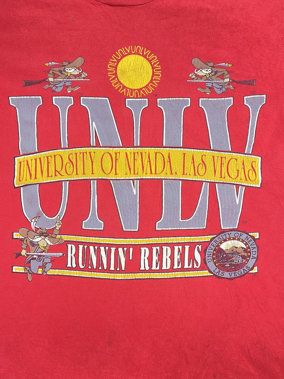 Tultex × Vintage Vintage Tultex 80s 90s University Of Nevada Las Vegas Rebel Size US L / EU 52-54 / 3 - 3 Thumbnail