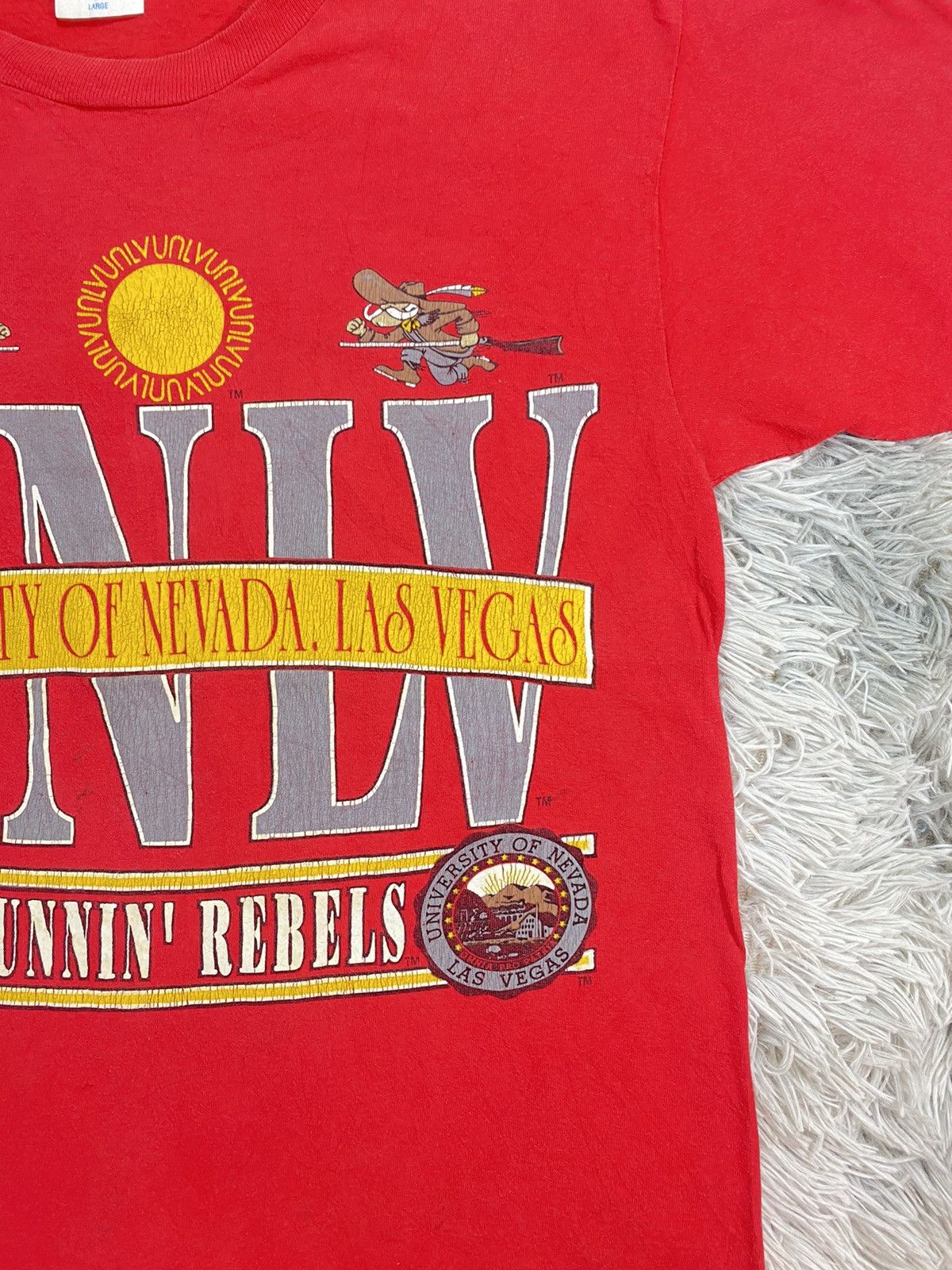 Tultex × Vintage Vintage Tultex 80s 90s University Of Nevada Las Vegas Rebel Size US L / EU 52-54 / 3 - 2 Thumbnail