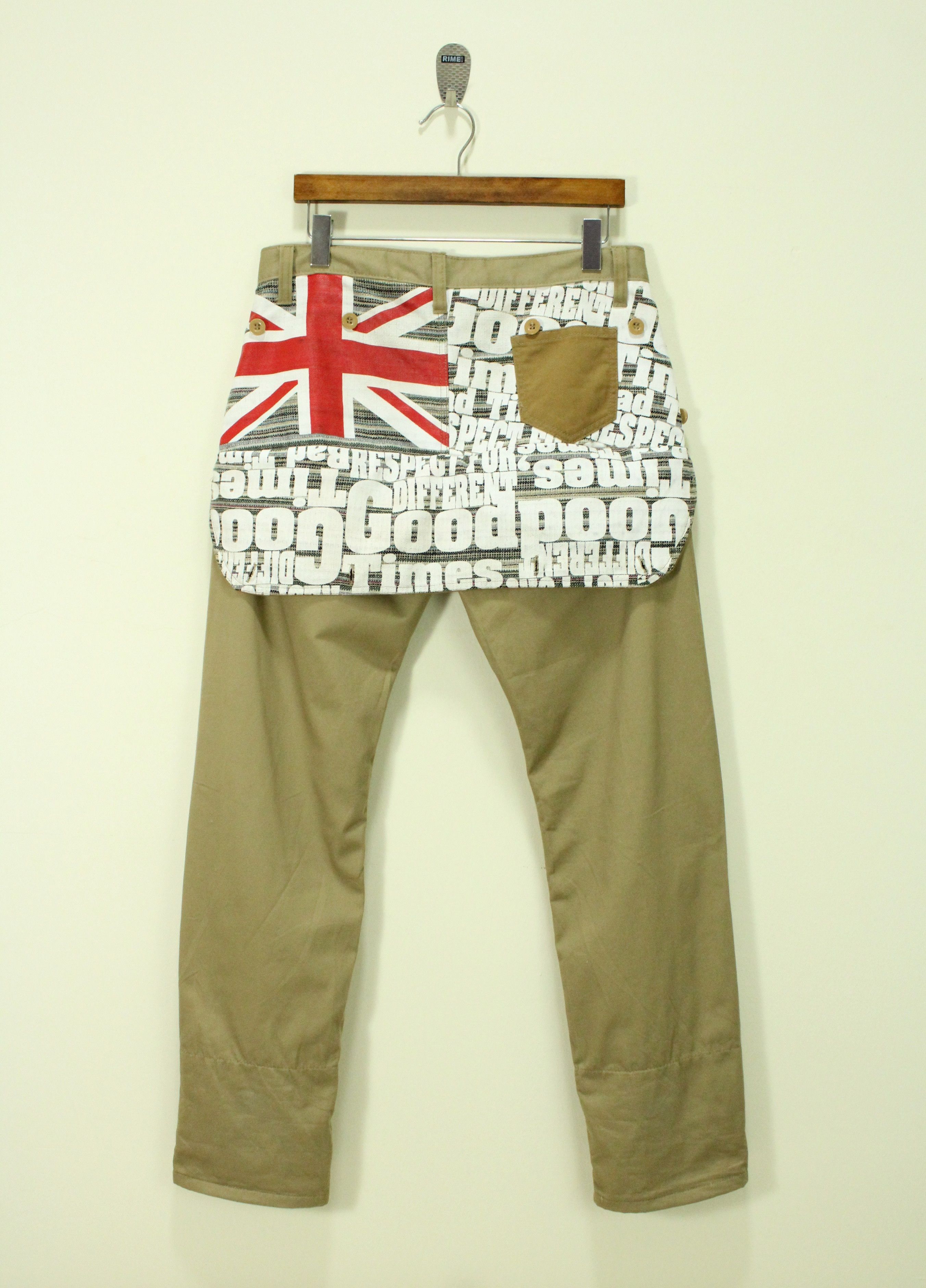 Japanese Brand FULL GLOW Pants Punk Seditionaries Pants UK Flag Size US 33 - 1 Thumbnail