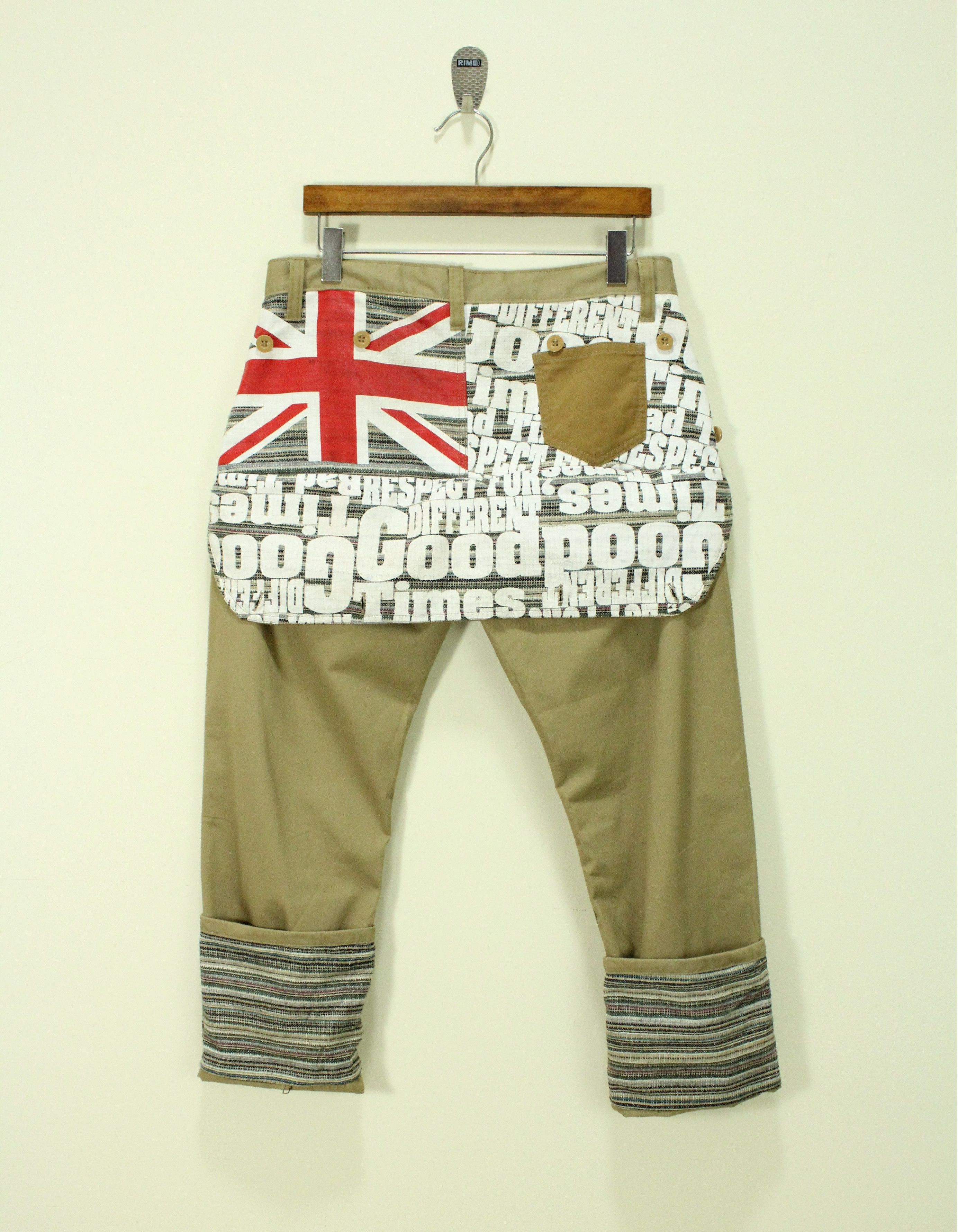 Japanese Brand FULL GLOW Pants Punk Seditionaries Pants UK Flag Size US 33 - 5 Thumbnail