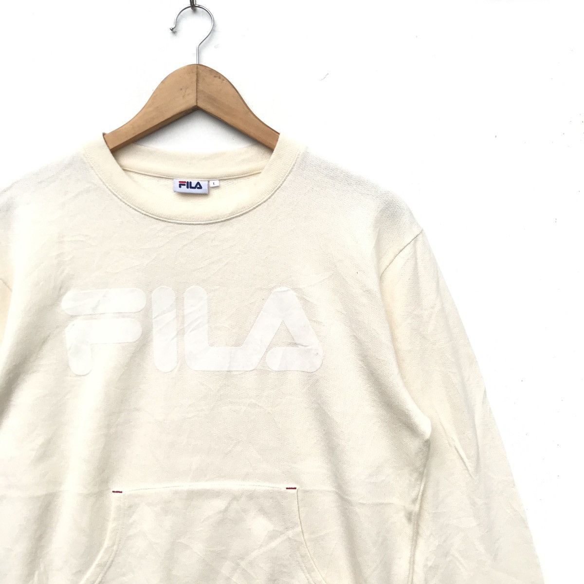 Fila × Vintage Vintage Fila Biella Italia Big Logo Hoodie Jacket Outwear Size US L / EU 52-54 / 3 - 2 Thumbnail