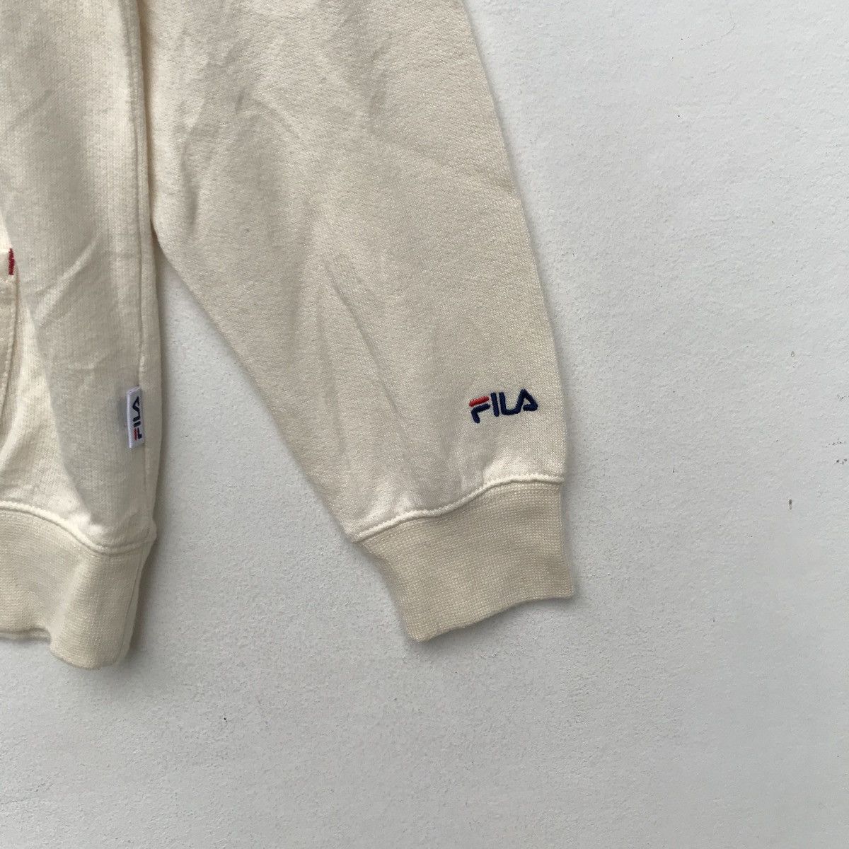Fila × Vintage Vintage Fila Biella Italia Big Logo Hoodie Jacket Outwear Size US L / EU 52-54 / 3 - 5 Thumbnail