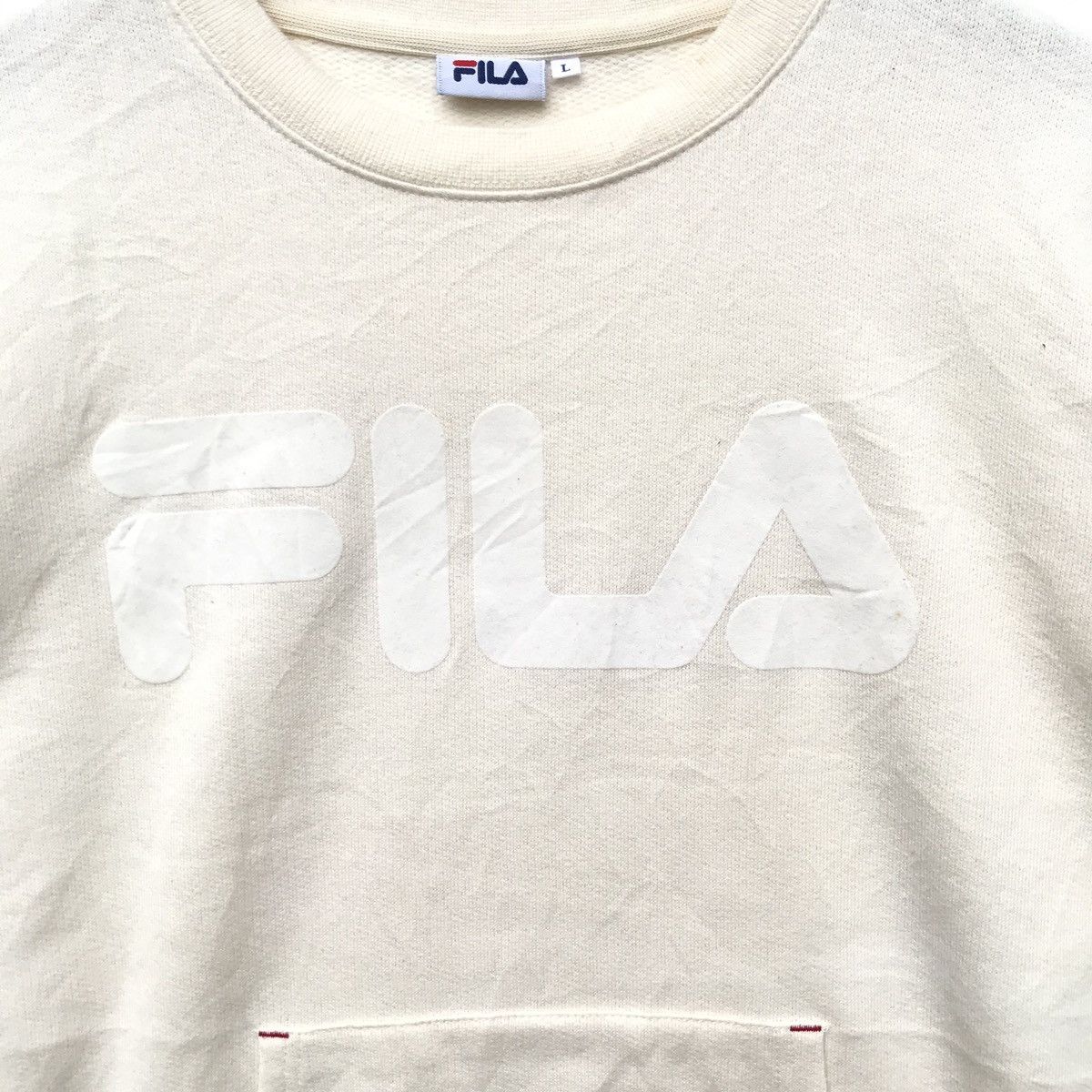 Fila × Vintage Vintage Fila Biella Italia Big Logo Hoodie Jacket Outwear Size US L / EU 52-54 / 3 - 3 Thumbnail