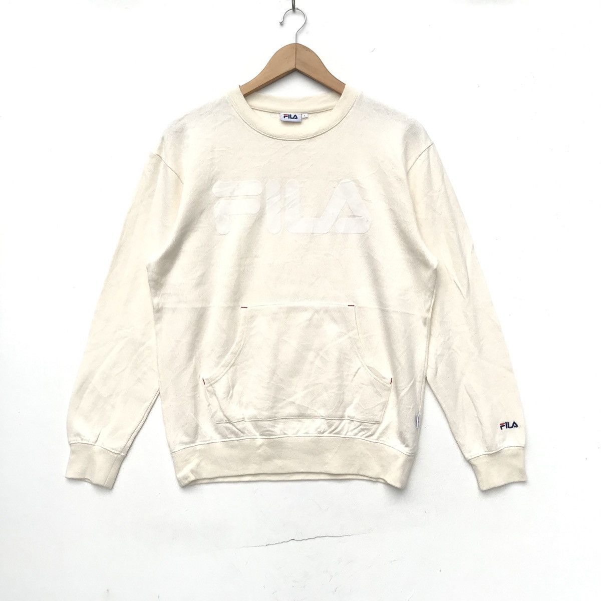 Fila × Vintage Vintage Fila Biella Italia Big Logo Hoodie Jacket Outwear Size US L / EU 52-54 / 3 - 1 Thumbnail