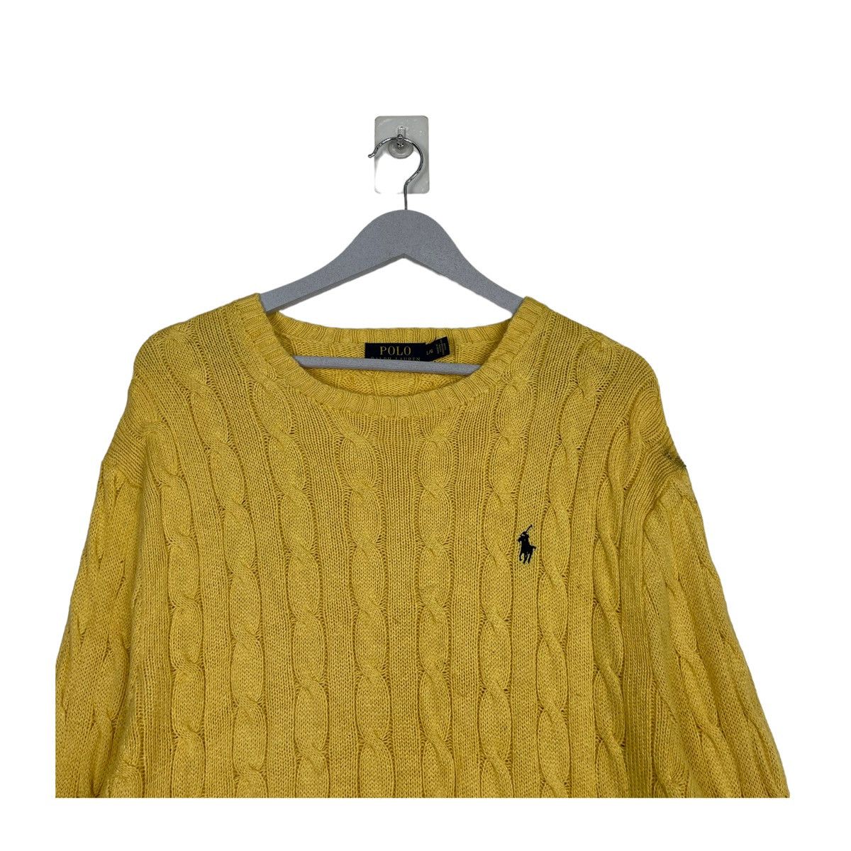 Polo Ralph Lauren × Vintage 💥 POLO RL KNIT LOOSE SLEEVE CREWNECK SWEATSHIRT Size US L / EU 52-54 / 3 - 4 Thumbnail
