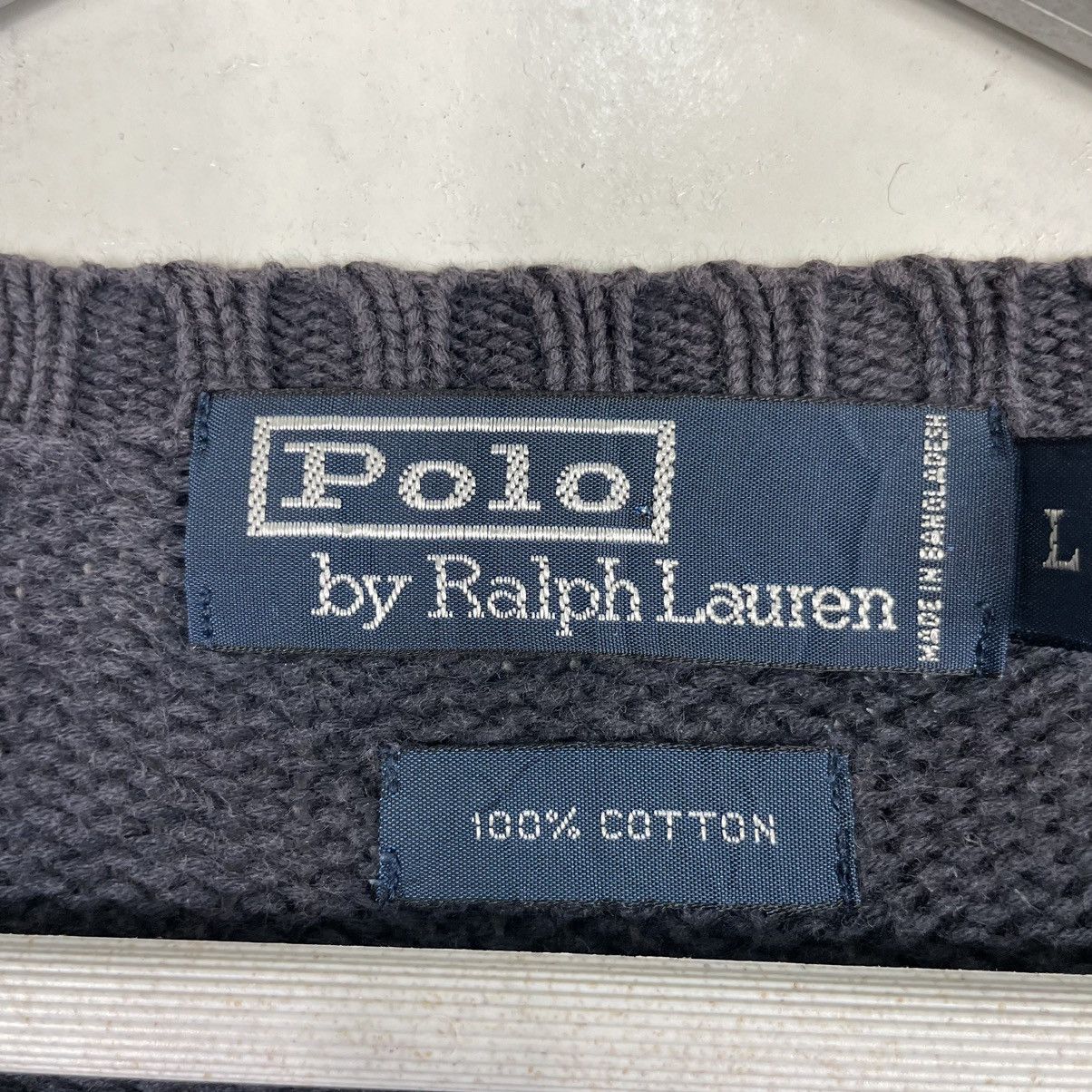 Polo Ralph Lauren × Vintage 💥POLO RL KNIT BAGGY SWEATER LOOSE SLEEVE STYLE Size US L / EU 52-54 / 3 - 9 Thumbnail