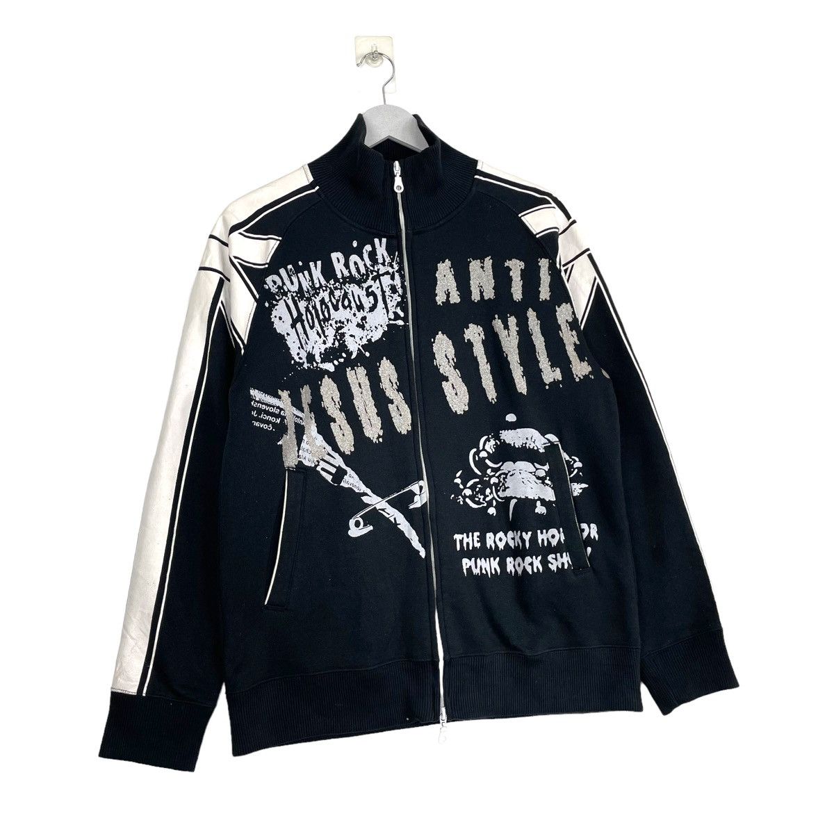 Hysteric Glamour × Japanese Brand × Seditionaries 💥PUNK ROCK JAPANESE MADNESS DESIGN ZIPPER SWEATER Size US M / EU 48-50 / 2 - 3 Thumbnail