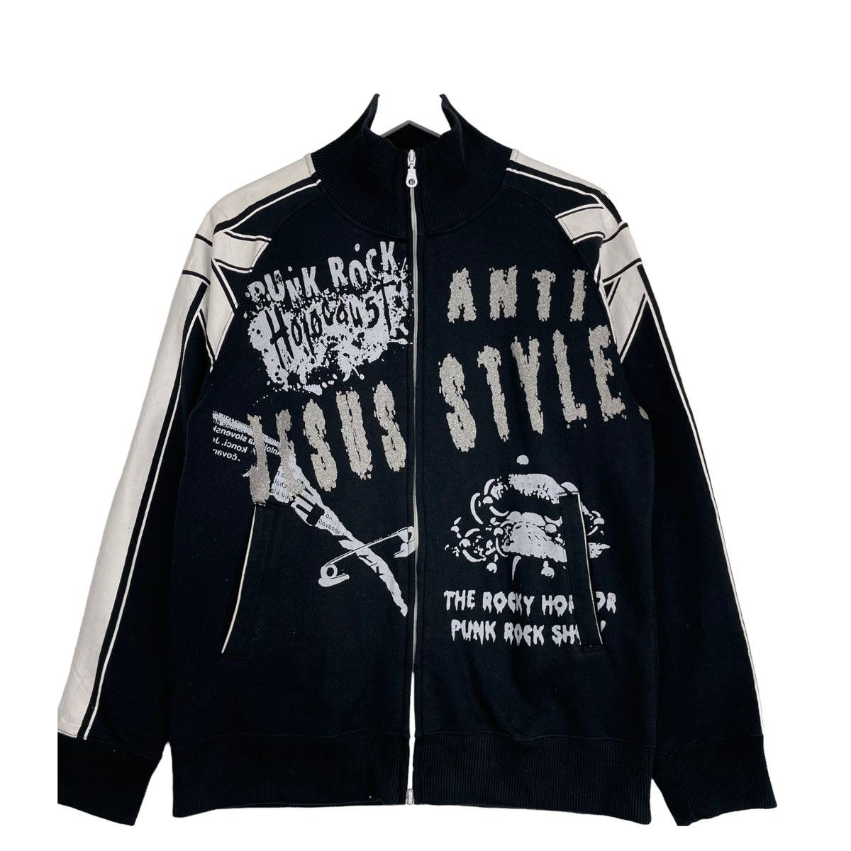 Hysteric Glamour × Japanese Brand × Seditionaries 💥PUNK ROCK JAPANESE MADNESS DESIGN ZIPPER SWEATER Size US M / EU 48-50 / 2 - 5 Thumbnail