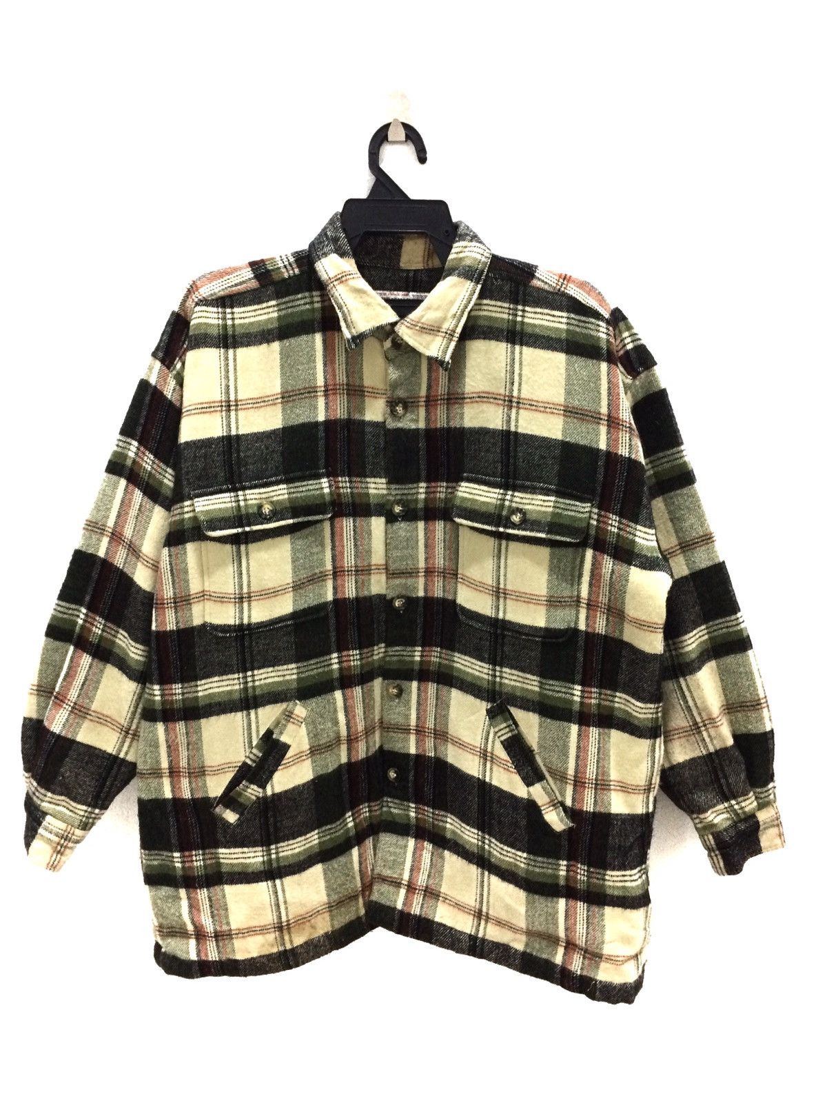 image of Vintage The May Club Chekered Plaid Tartan Button Up Jacket, Men's (Size XL)