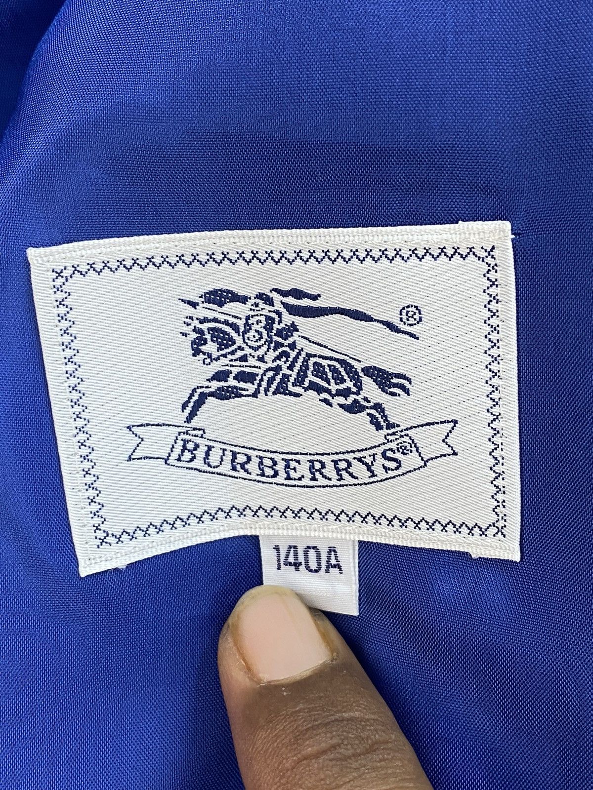 Burberry Vintage Burberrys Blue Jacket Size ONE SIZE - 8 Thumbnail