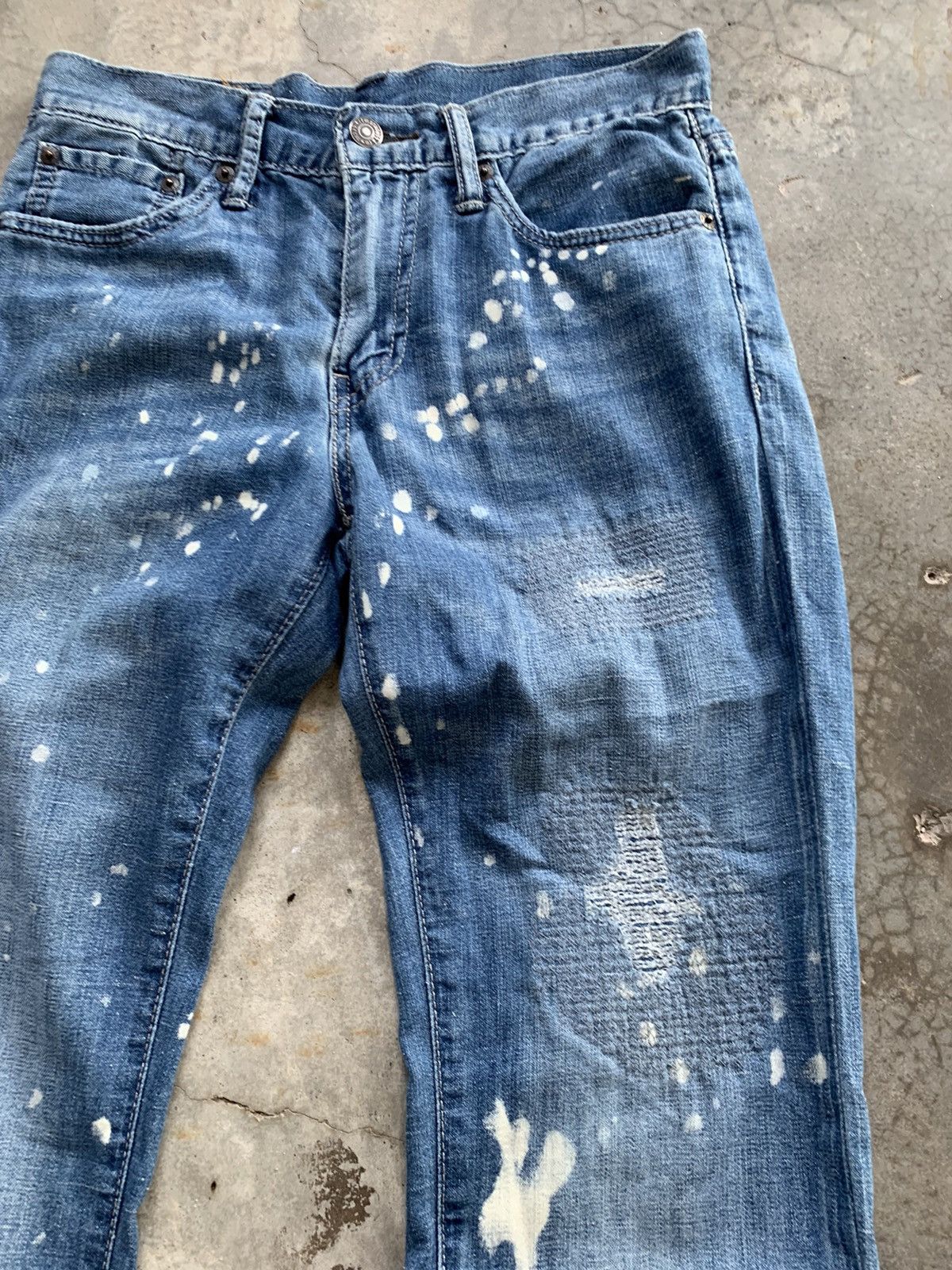 Levi's Vintage Levis splash Paint Soft Denim Pant Size US 28 / EU 44 - 2 Thumbnail