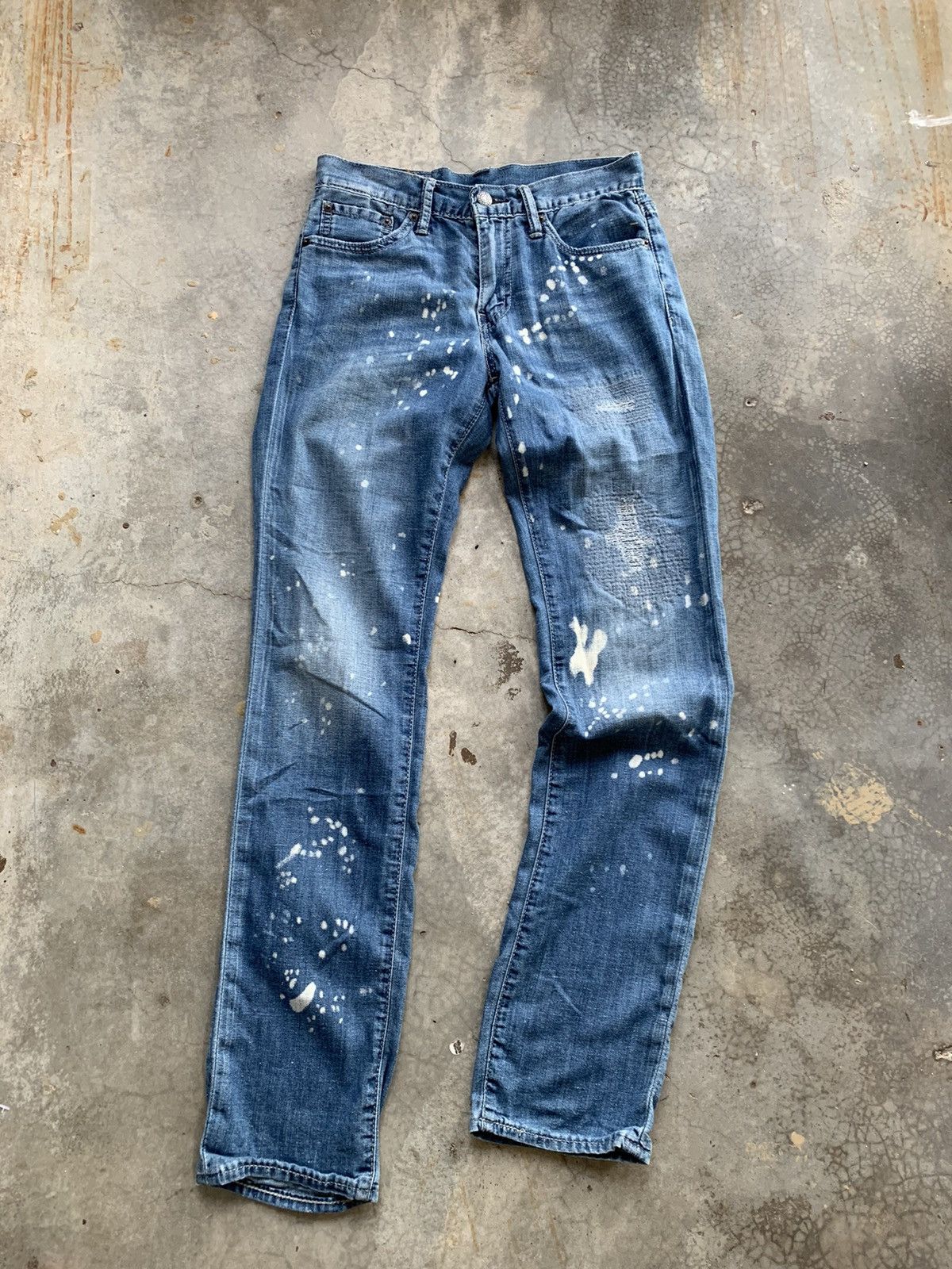 image of Levis Splash Paint Soft Denim Pant in Blue, Men's (Size 28)