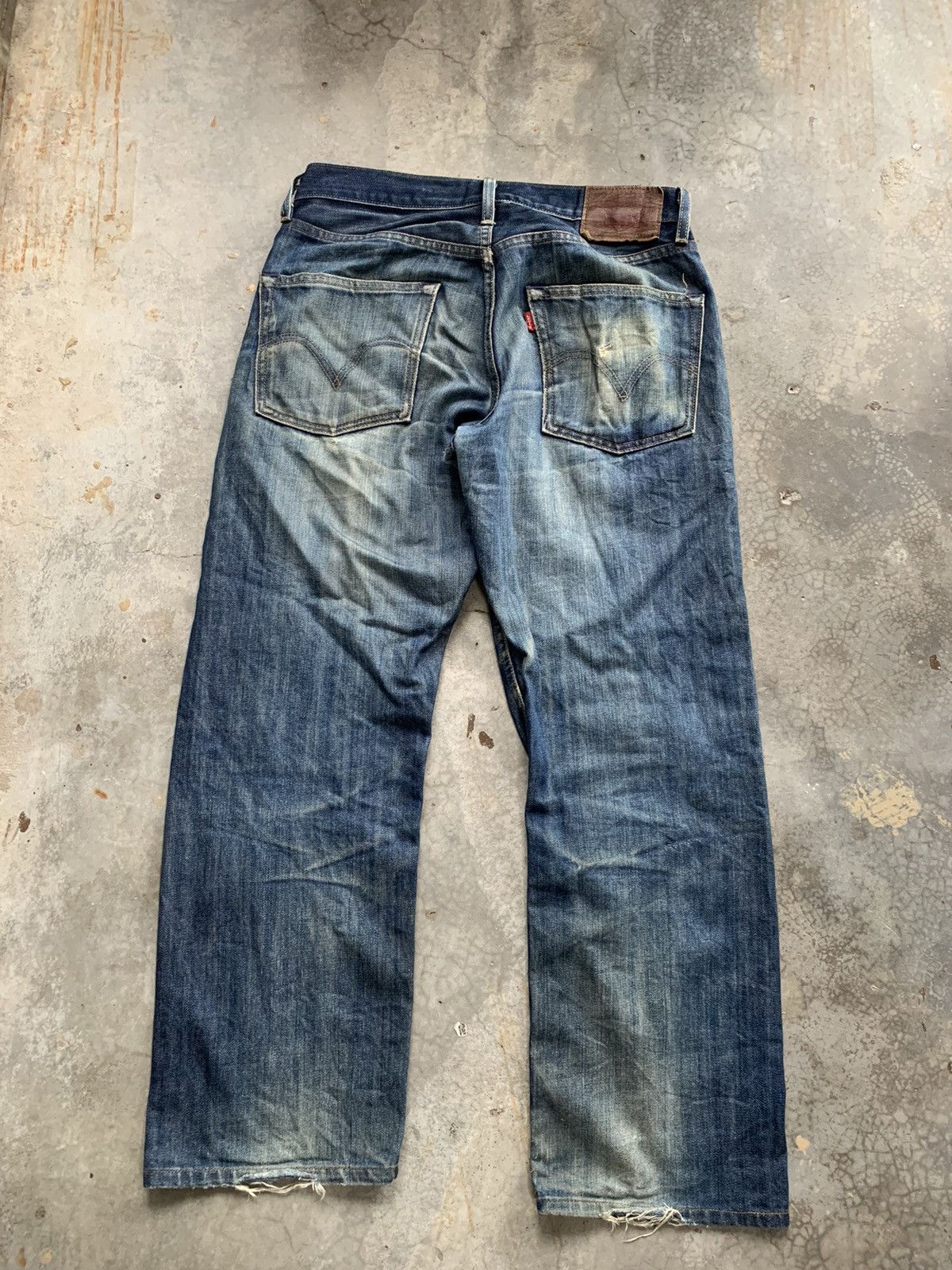 Levi's Vintage Distressed Levis Loose Straight baggy Denim Pant Size US 32 / EU 48 - 2 Thumbnail