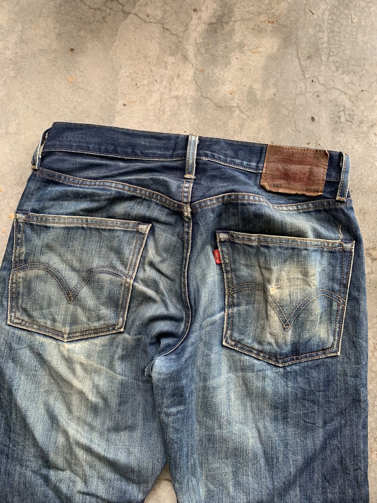 Levi's Vintage Distressed Levis Loose Straight baggy Denim Pant Size US 32 / EU 48 - 8 Thumbnail