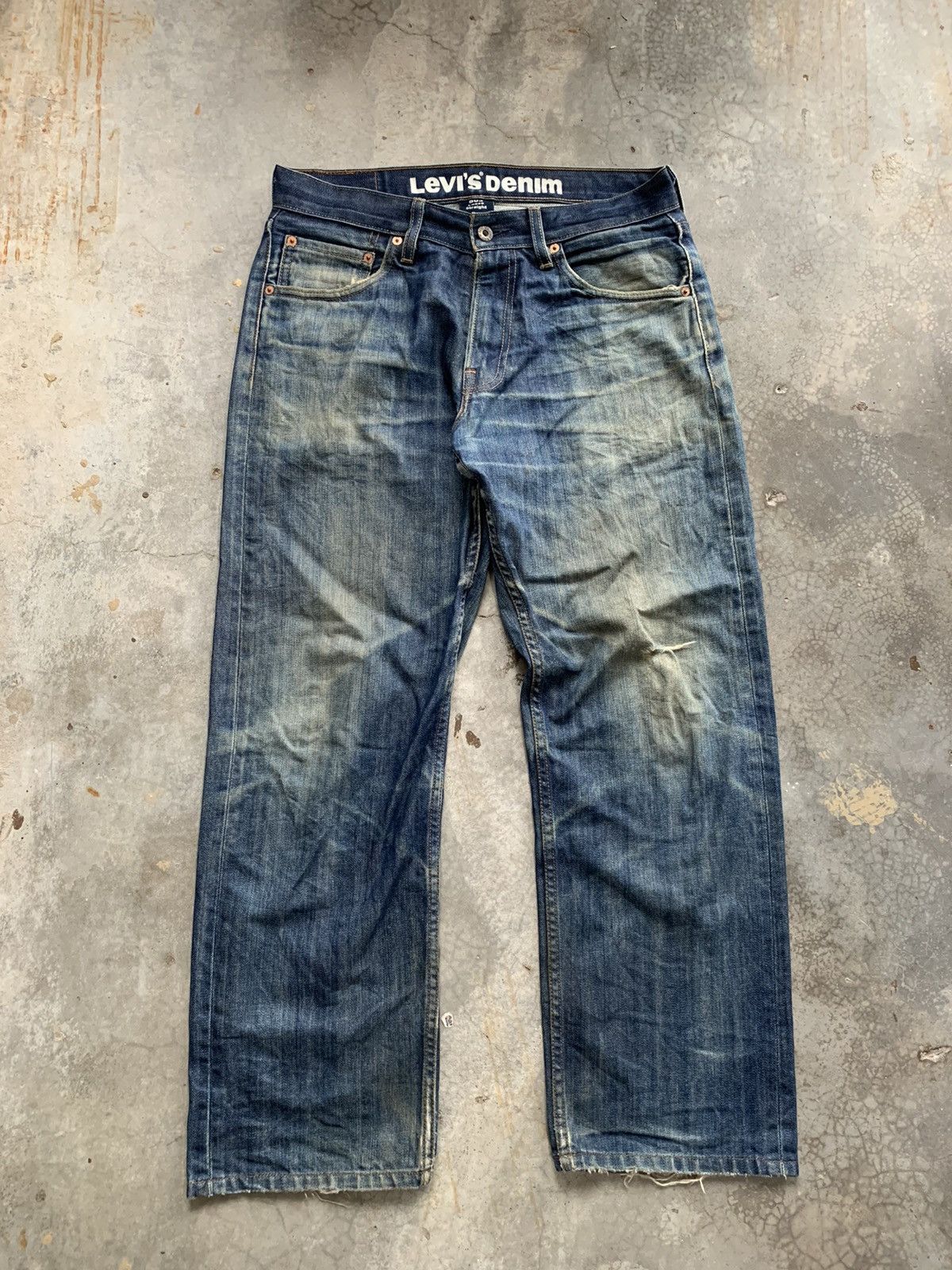 Levi's Vintage Distressed Levis Loose Straight baggy Denim Pant Size US 32 / EU 48 - 1 Thumbnail