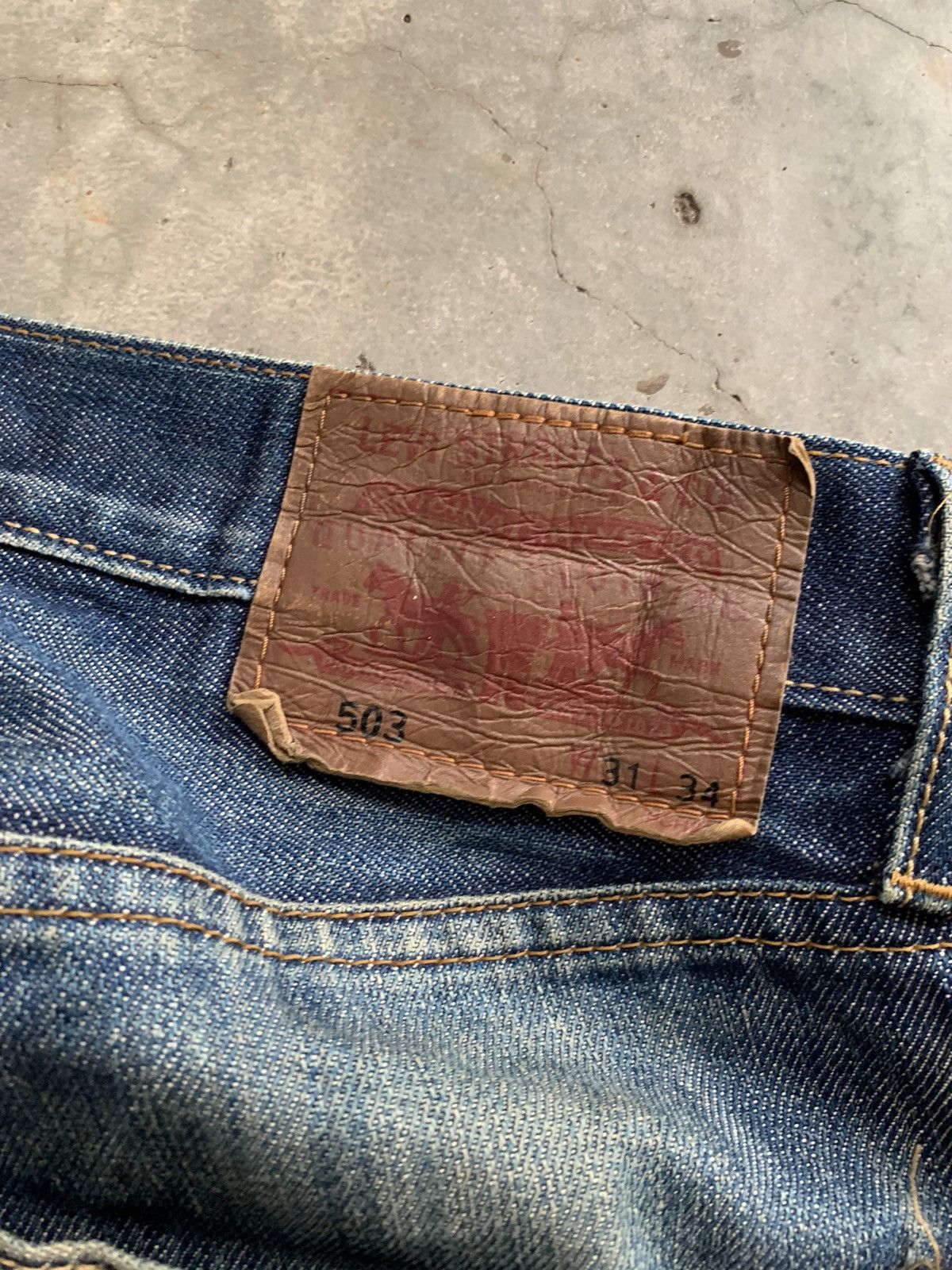 Levi's Vintage Distressed Levis Loose Straight baggy Denim Pant Size US 32 / EU 48 - 9 Thumbnail