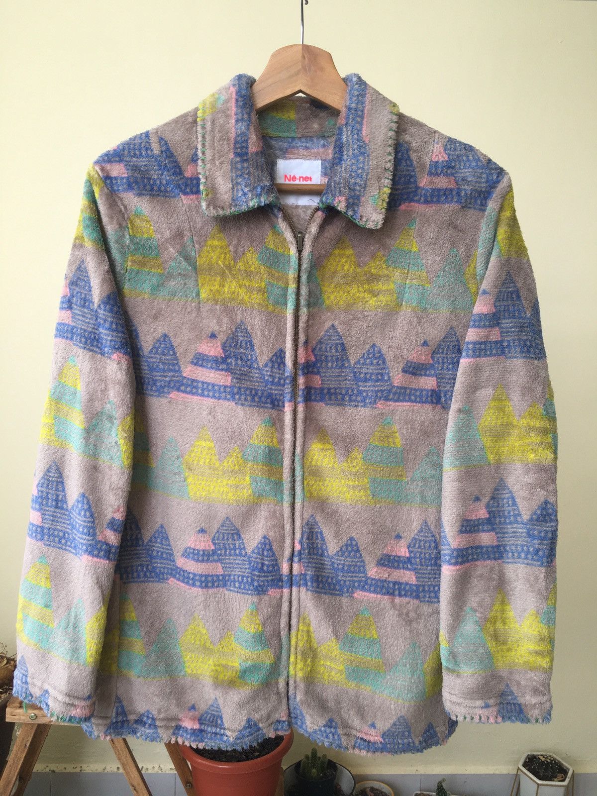 Issey Miyake 💎 STEALS 💎 Ne-net by Issey Miyake Fleece Jacket Size S / US 4 / IT 40 - 1 Thumbnail