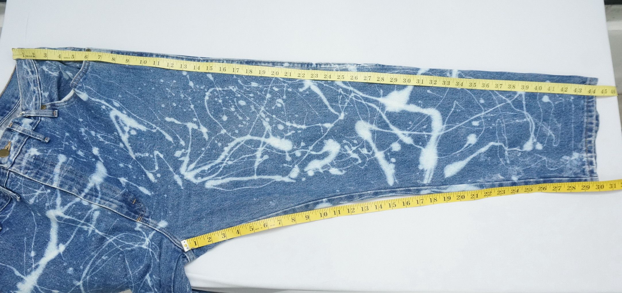 Wrangler Rare Abstract Bleached Wrangler Big Tall Regular Denim Size US 44 / EU 60 - 9 Thumbnail
