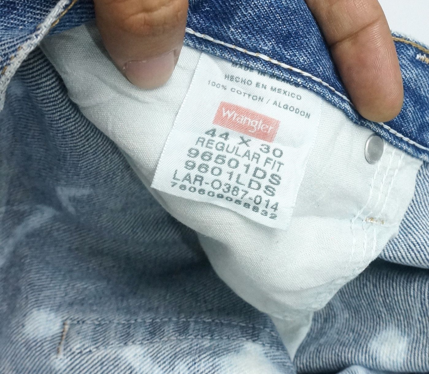 Wrangler Rare Abstract Bleached Wrangler Big Tall Regular Denim Size US 44 / EU 60 - 12 Thumbnail