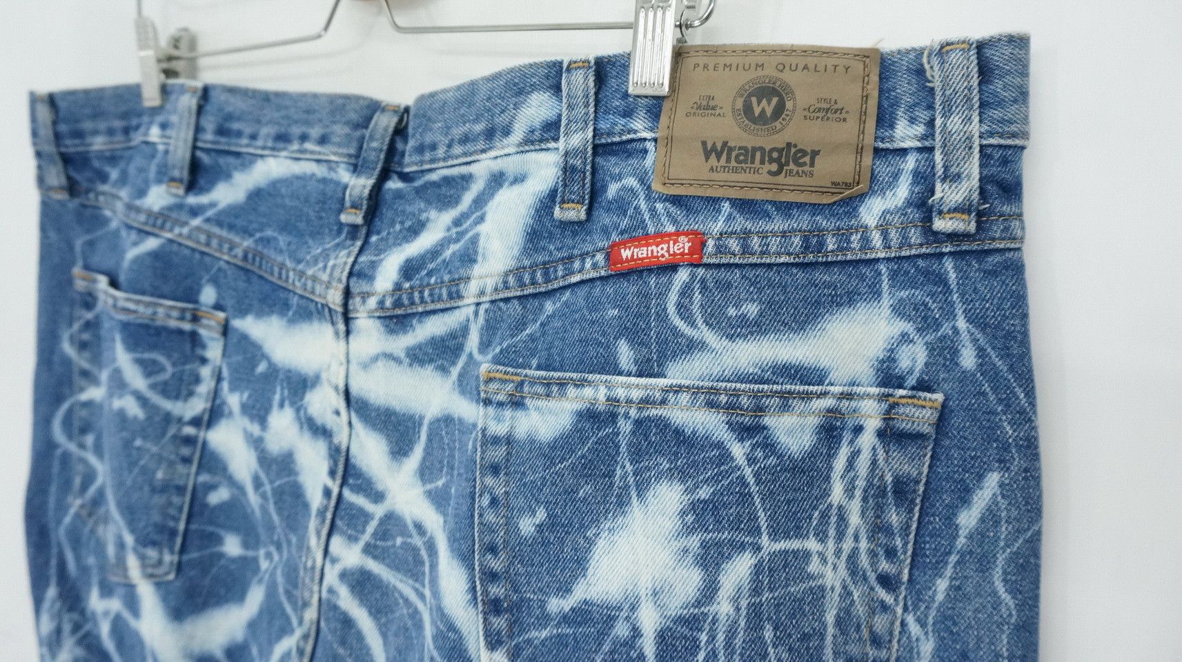 Wrangler Rare Abstract Bleached Wrangler Big Tall Regular Denim Size US 44 / EU 60 - 6 Thumbnail