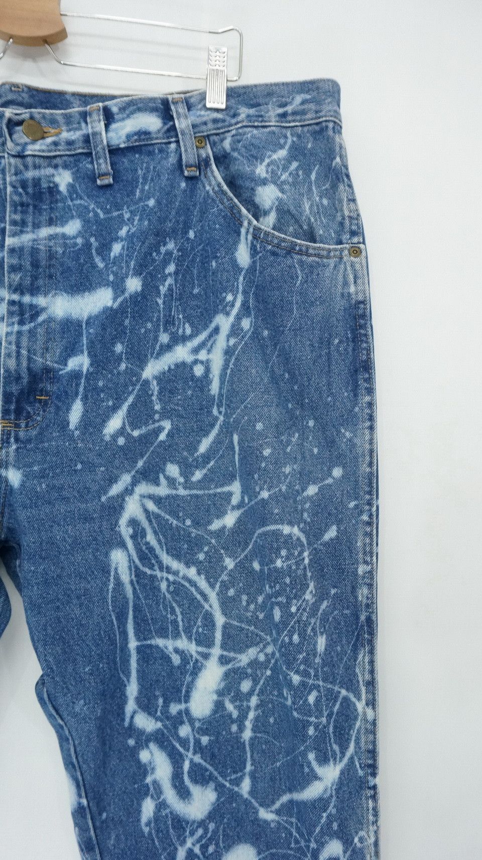 Wrangler Rare Abstract Bleached Wrangler Big Tall Regular Denim Size US 44 / EU 60 - 4 Thumbnail