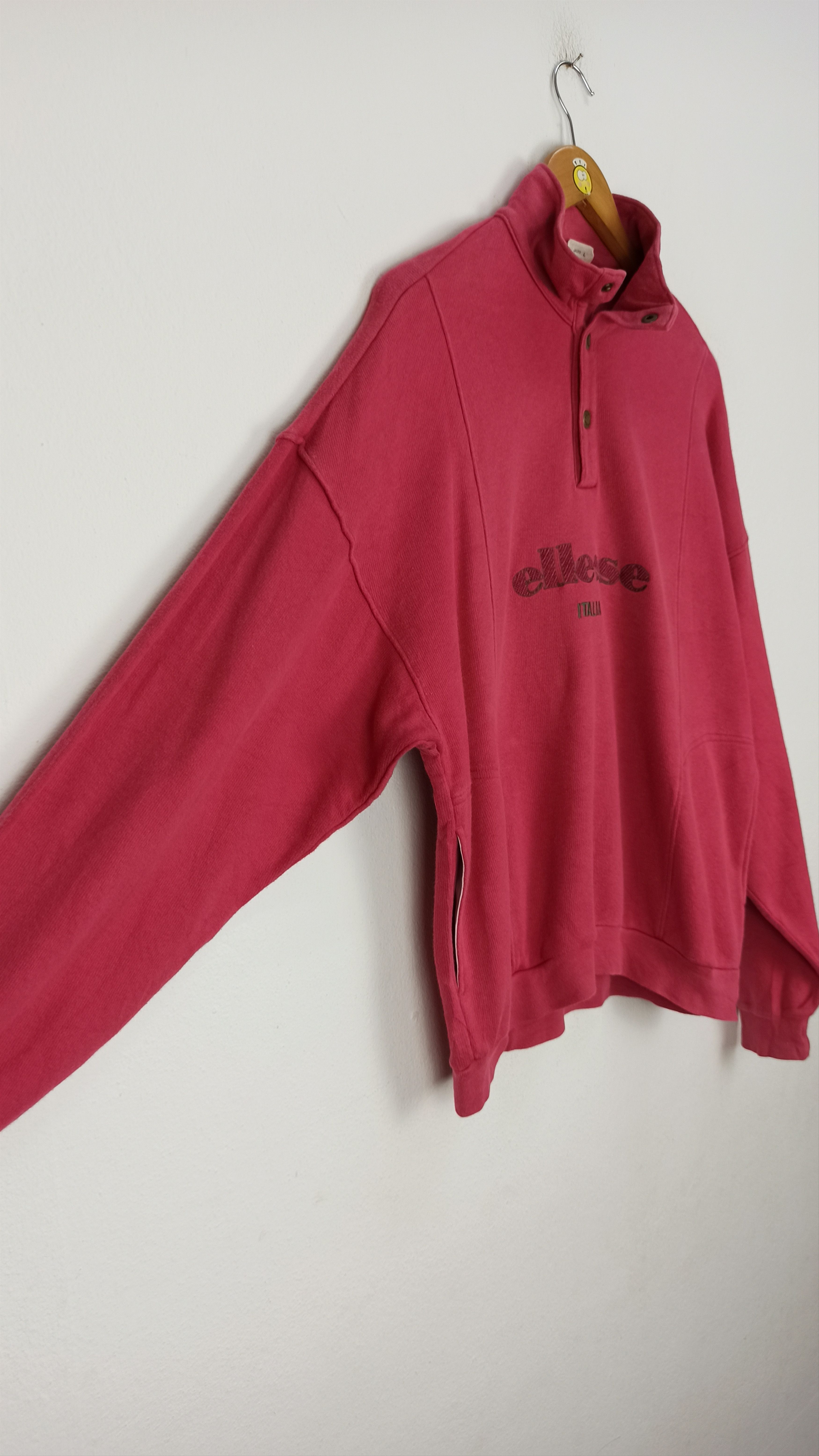 Ellesse Rare Ellesse Sweatshirt Big Logo Embroidered Half Button Size US L / EU 52-54 / 3 - 4 Thumbnail