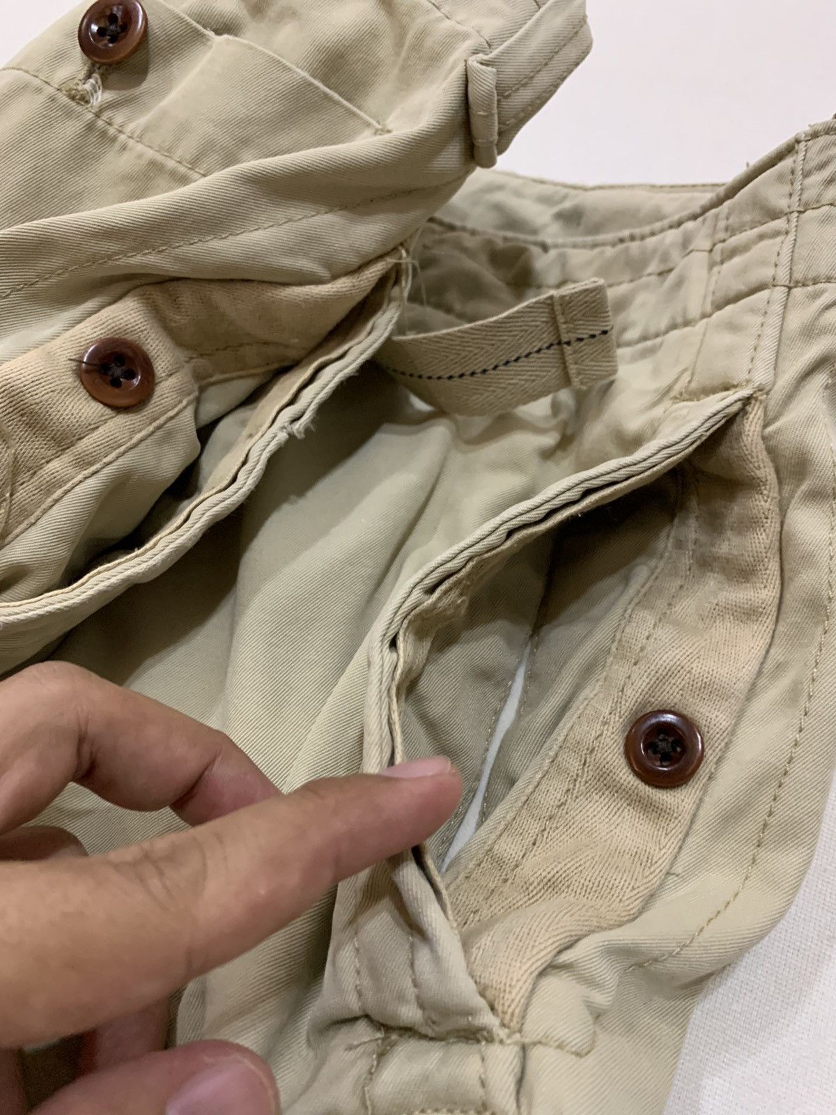 Polo Ralph Lauren × Vintage VINTAGE POLO RALPH LAUREN KHAKIS SHORT PANTS Size US 32 / EU 48 - 12 Thumbnail