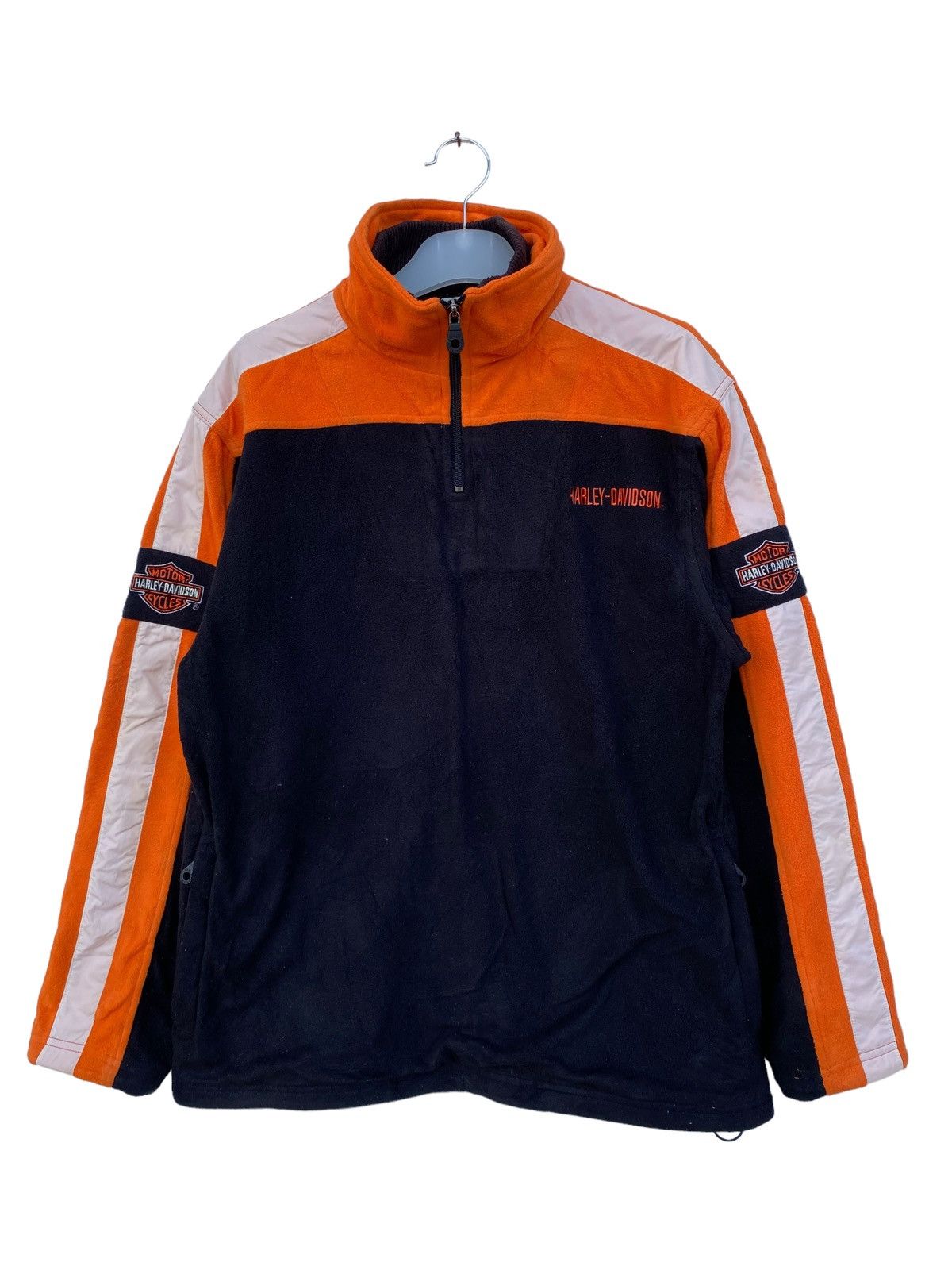 Harley Davidson Vintage Gorpcore Harley Davidson Fleece Jacket Size US S / EU 44-46 / 1 - 1 Thumbnail