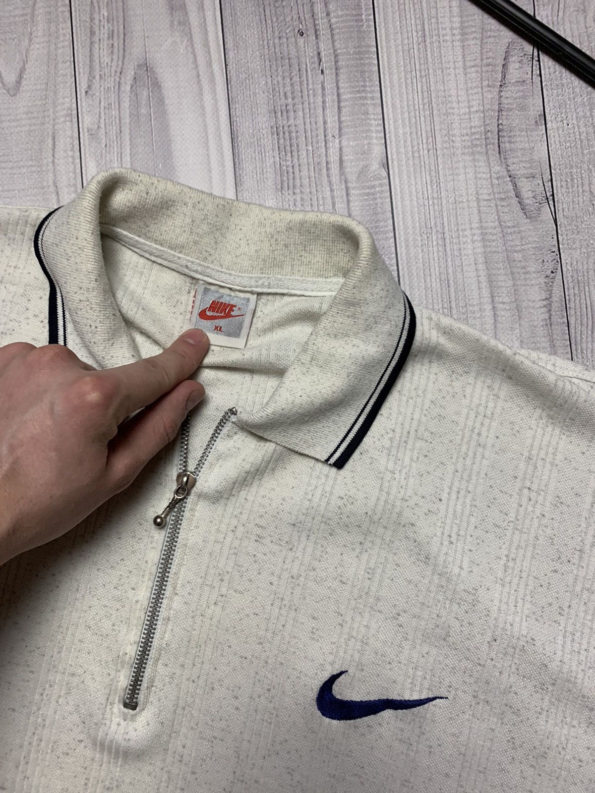 Nike × Vintage Vintage Polo Nike logo size L/XL Size US XL / EU 56 / 4 - 3 Thumbnail