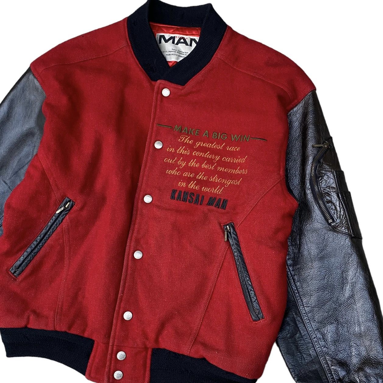 Kansai Yamamoto Vintage 80's Kansai Man The Super Horse Cup Varsity Jacket Size US M / EU 48-50 / 2 - 5 Thumbnail