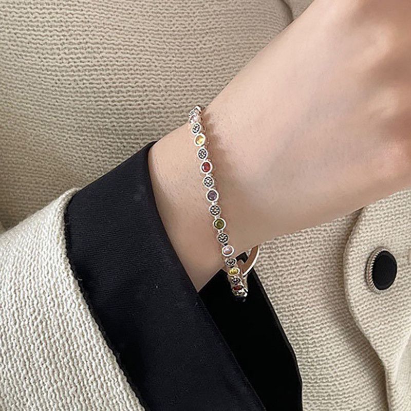 Jewelry Creative Multicolor Zircon Bracelets Size ONE SIZE - 1 Thumbnail
