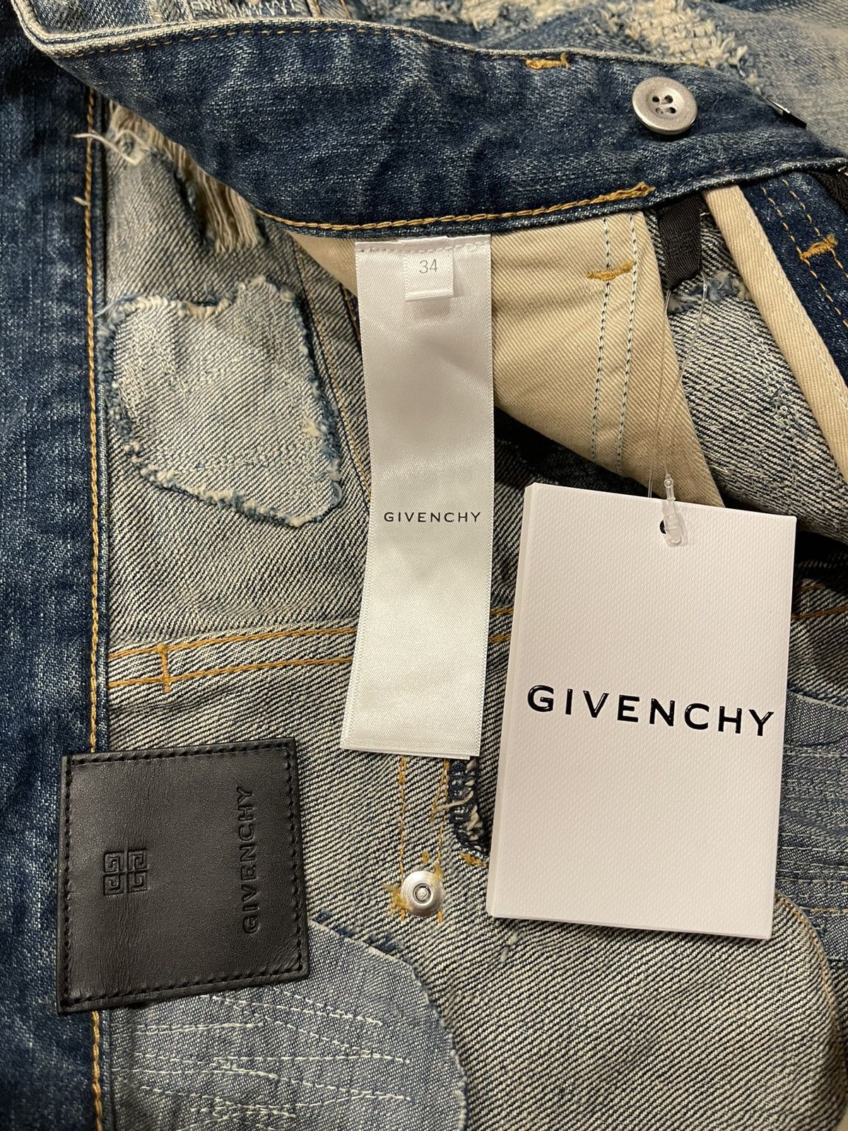 Givenchy Givenchy Matthew Williams Jeans In Destroyed Denim Moleskin Size US 34 / EU 50 - 10 Thumbnail