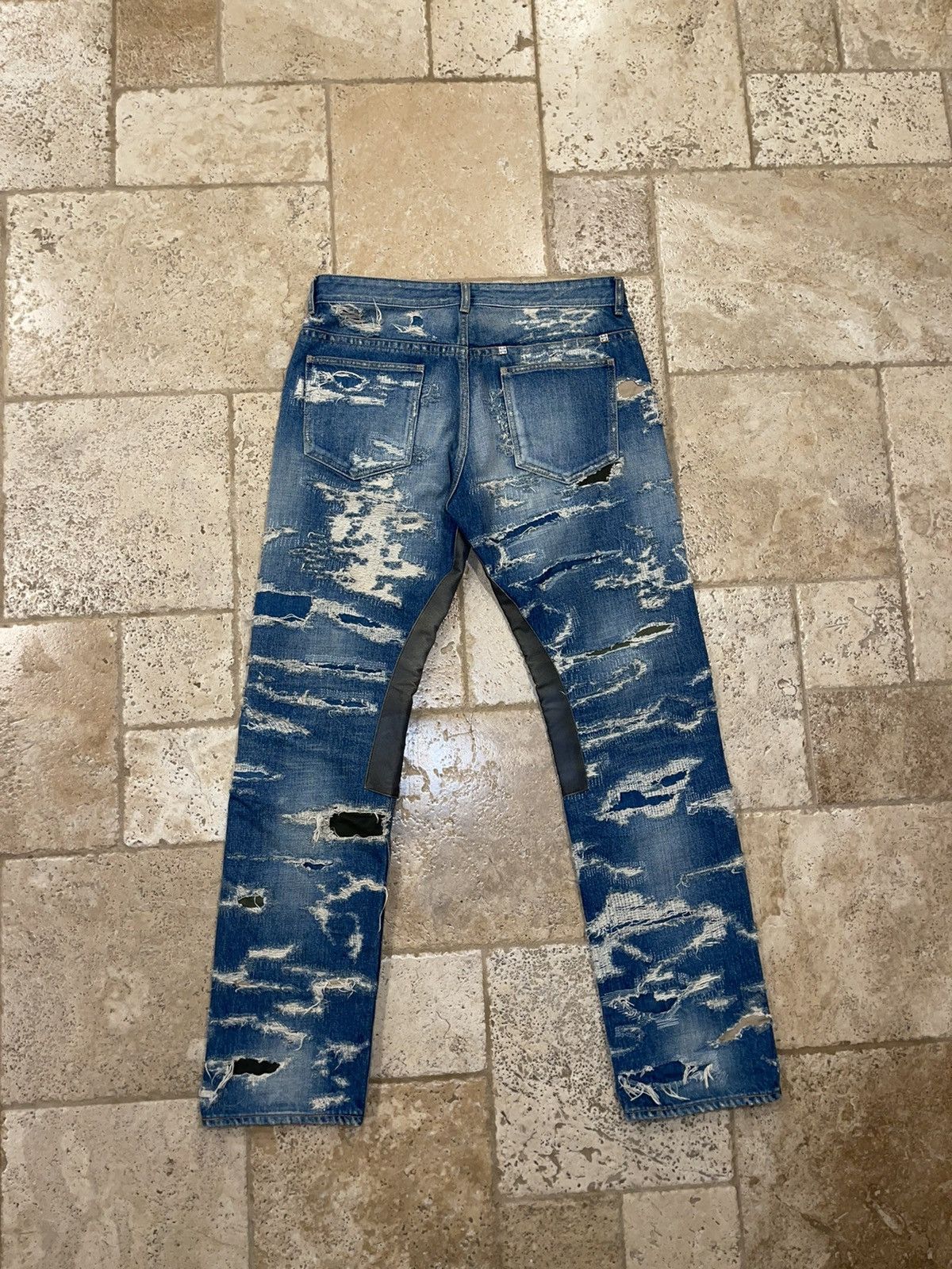 Givenchy Givenchy Matthew Williams Jeans In Destroyed Denim Moleskin Size US 34 / EU 50 - 13 Thumbnail