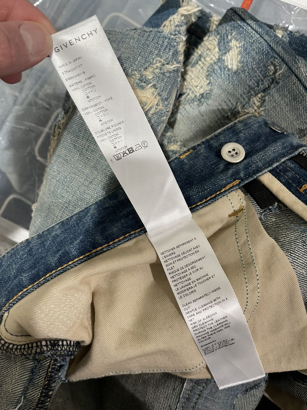 Givenchy Givenchy Matthew Williams Jeans In Destroyed Denim Moleskin Size US 34 / EU 50 - 17 Thumbnail