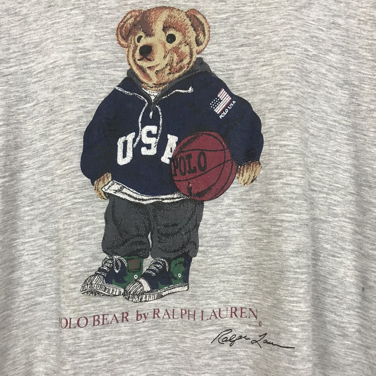 Polo Ralph Lauren × Vintage 💣OFFER 90’s Vtg POLO RALPH LAUREN BEAR Design T-shirt Size US L / EU 52-54 / 3 - 2 Thumbnail