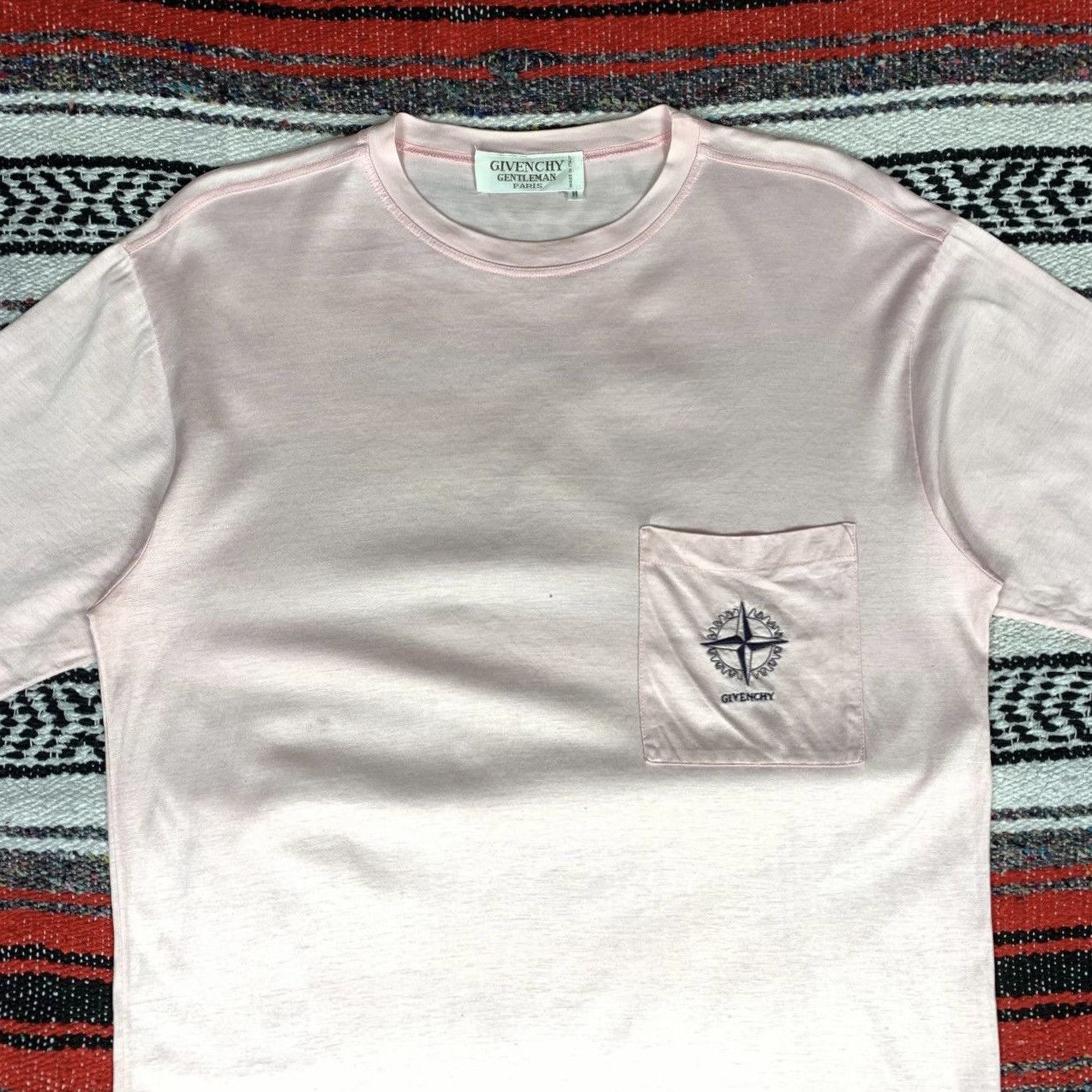 Givenchy Vintage 90s Givenchy Gentleman Paris Tee Embroidery Givenchy Size US M / EU 48-50 / 2 - 3 Thumbnail