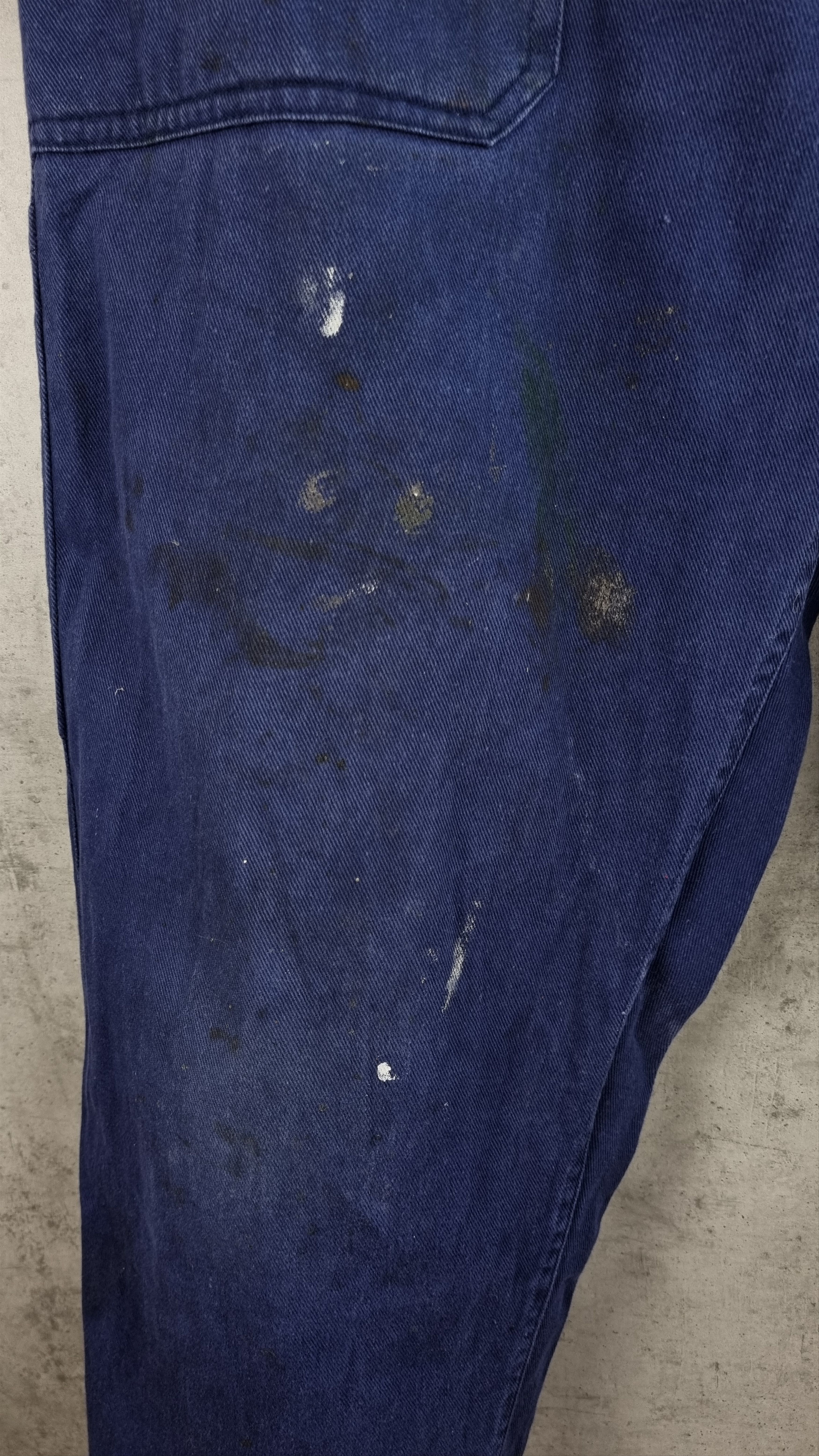 Le Laboureur × Vetra × Vintage 70s French Workers Dirty Distressed Faded Satined Pant Size US 34 / EU 50 - 10 Thumbnail