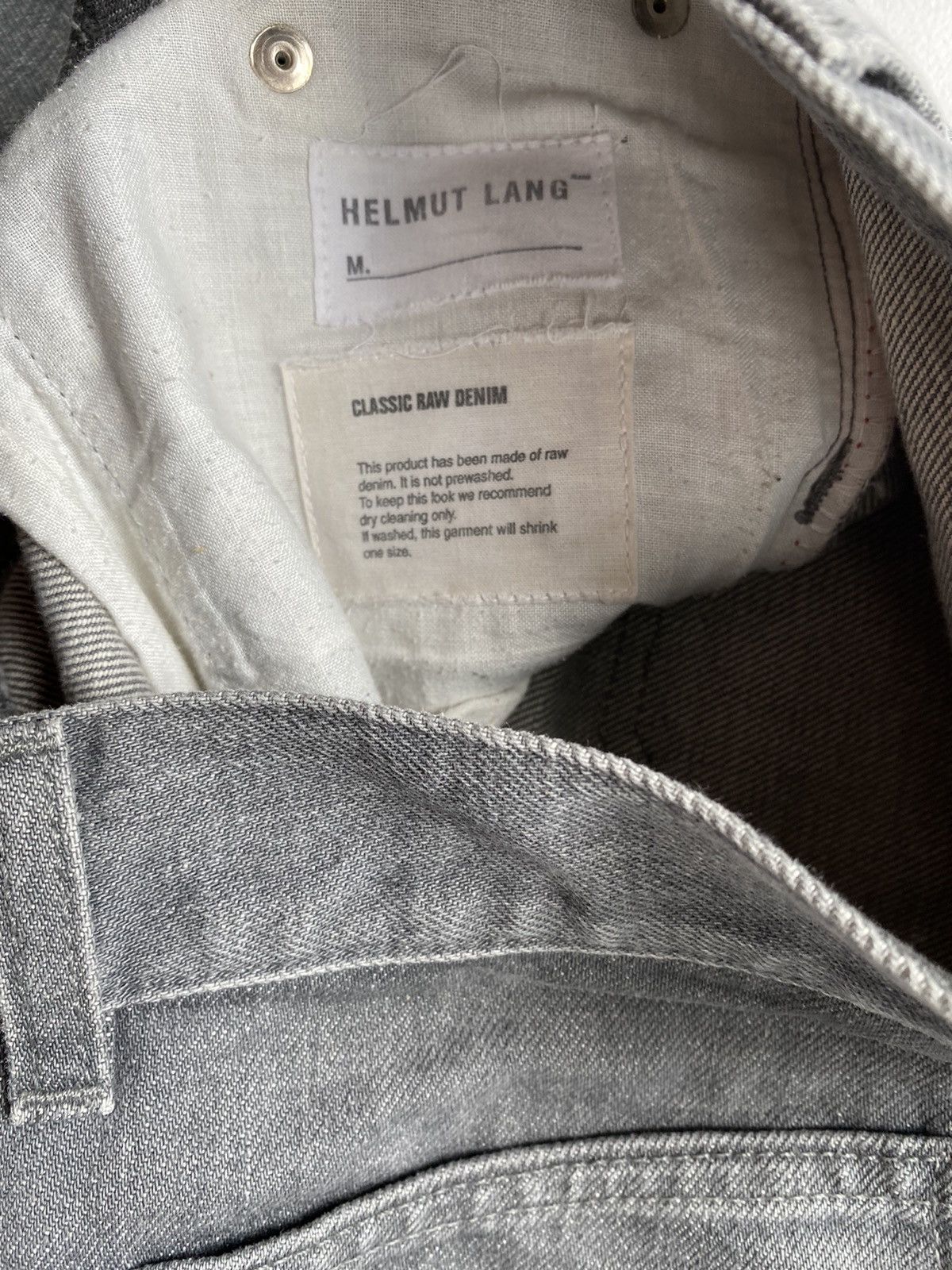 Helmut Lang Helmut Lang Archive oblique pockets Classic Raw Denim Size US 30 / EU 46 - 4 Thumbnail