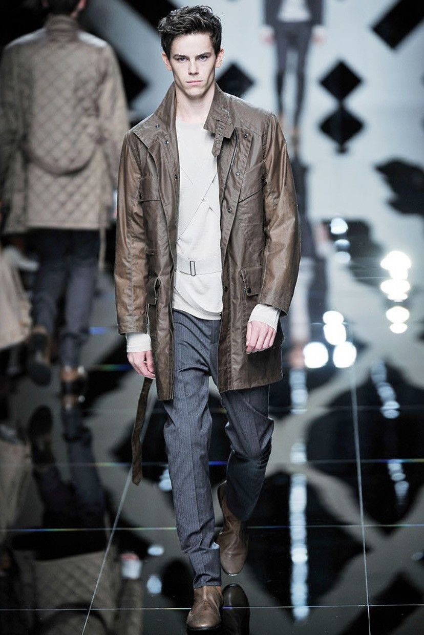 image of Burberry Prorsum Archive Ss10 Bondage Merino Silk Sweater Christopher Bailey in Beige (Size Large)