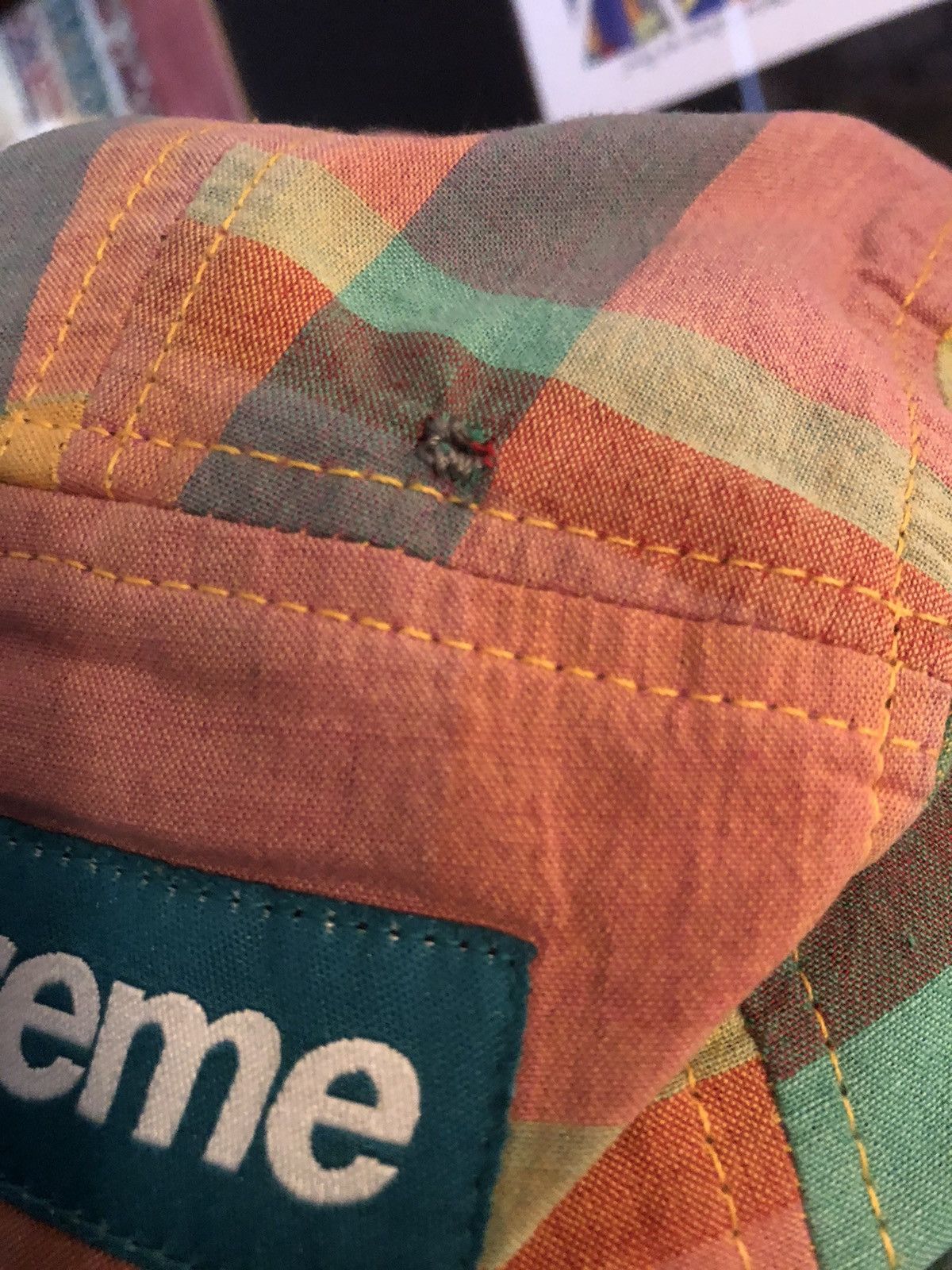 Supreme SS13 Supreme Madras Camp Cap Size ONE SIZE - 7 Thumbnail